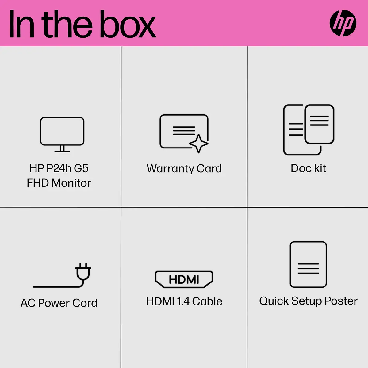 P24h G5 60,5cm (23,8") 1920x1080 Pixel 1000:1 250cd/m² 5ms