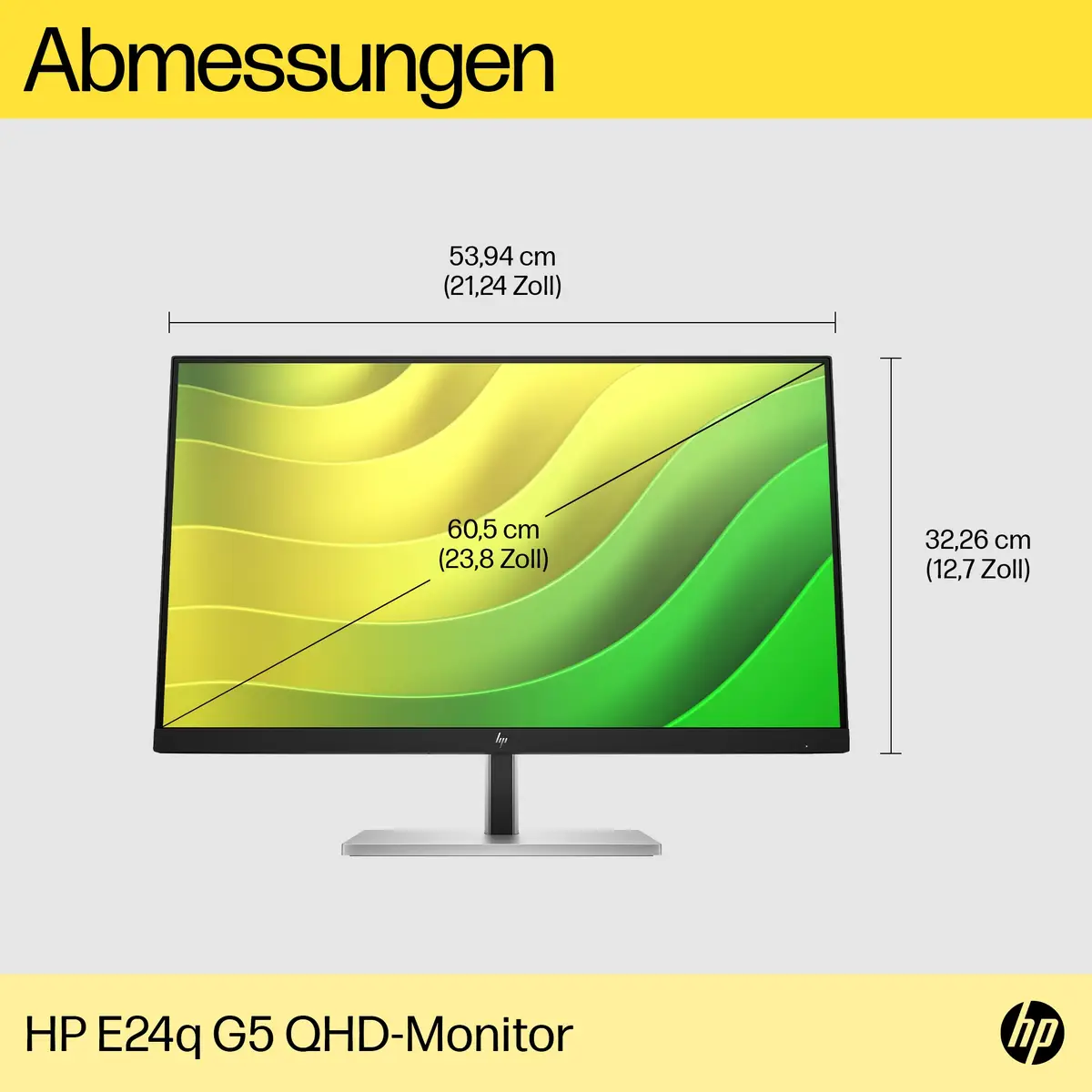 E24q G5 60,5cm (23,8") 2560x1440 Pixel 1000:1 300cd/m² 5ms