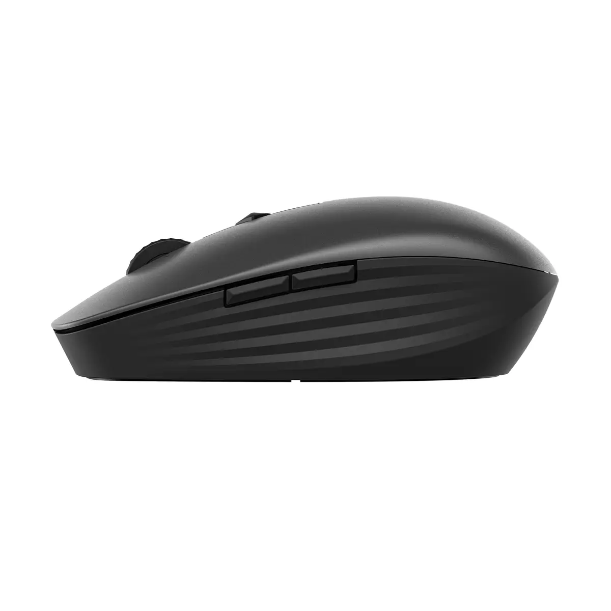 715 Wiederaufladbare Maus für mehrere Geräte, Beidhändig, RF Wireless + Bluetooth, 3000 DPI, Schwarz