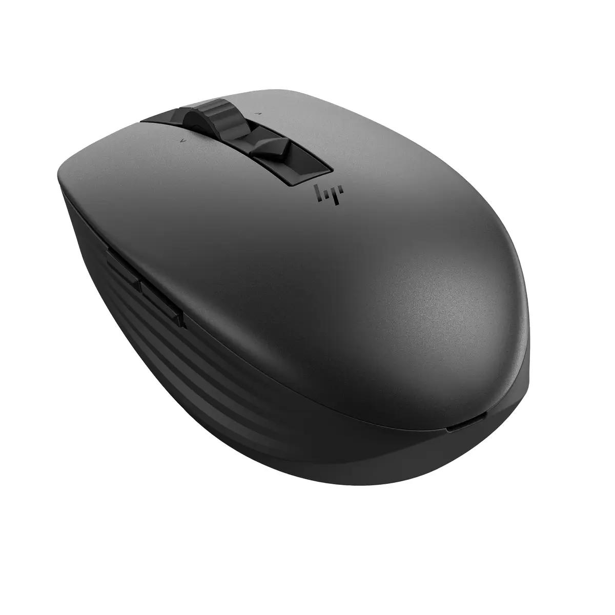 715 Wiederaufladbare Maus für mehrere Geräte, Beidhändig, RF Wireless + Bluetooth, 3000 DPI, Schwarz