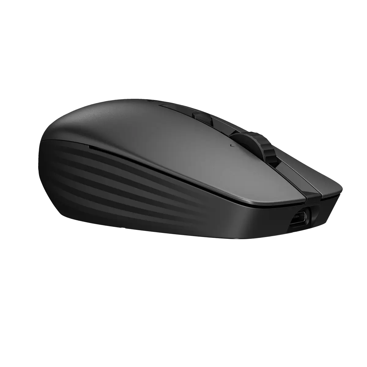 715 Wiederaufladbare Maus für mehrere Geräte, Beidhändig, RF Wireless + Bluetooth, 3000 DPI, Schwarz