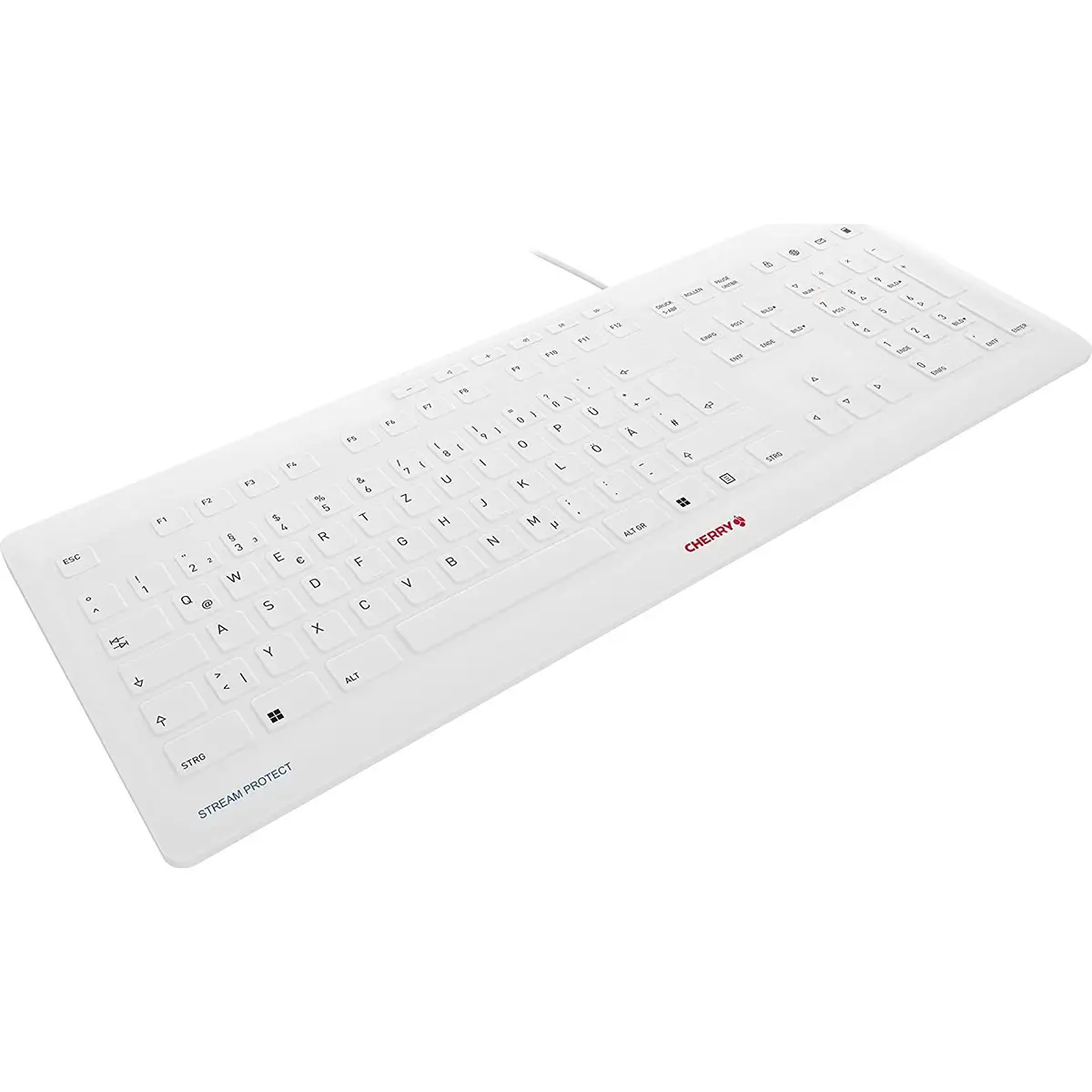 STREAM PROTECT Keyboard USB Layout Französisch Pale Grey