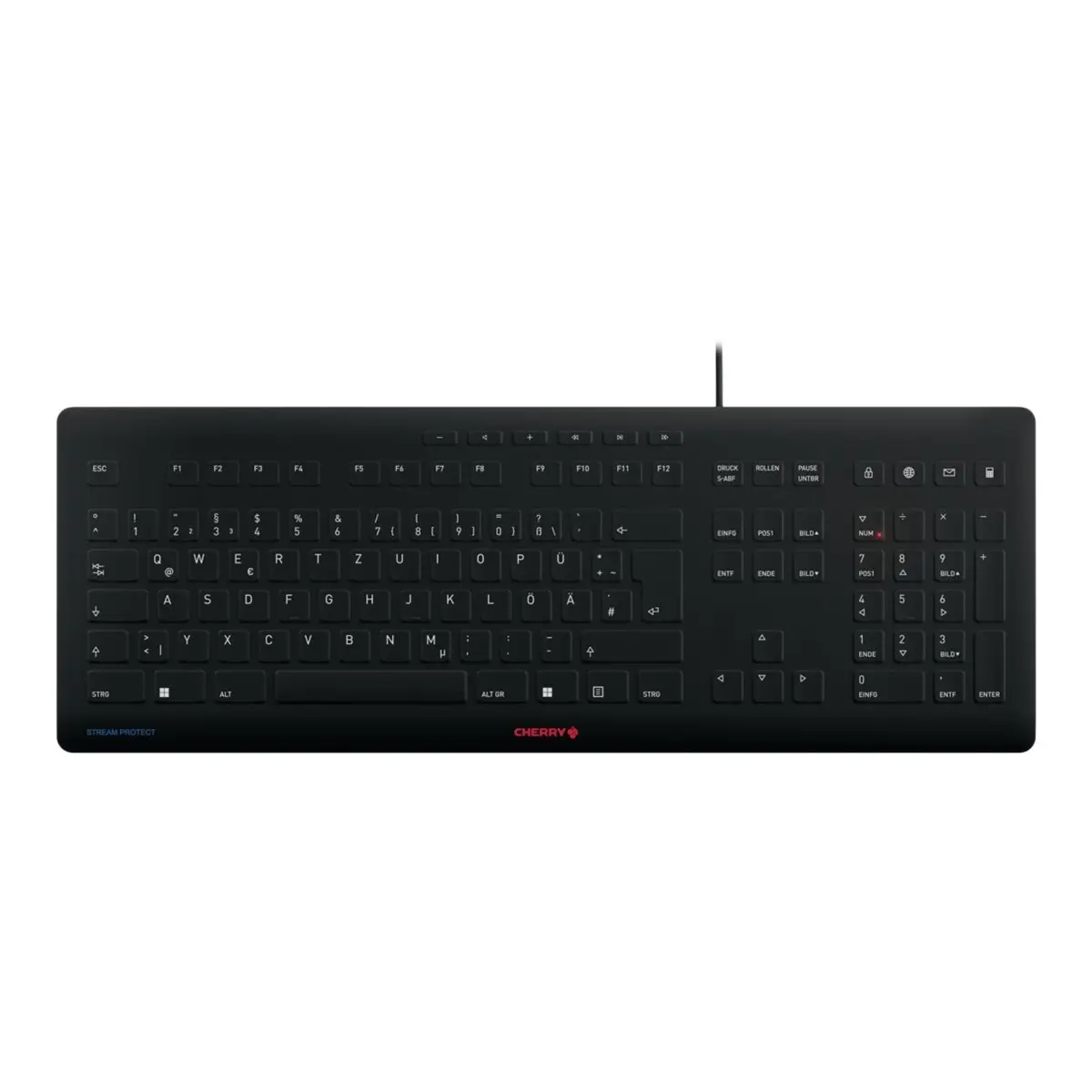 STREAM PROTECT Keyboard USB Layout Deutsch Schwarz