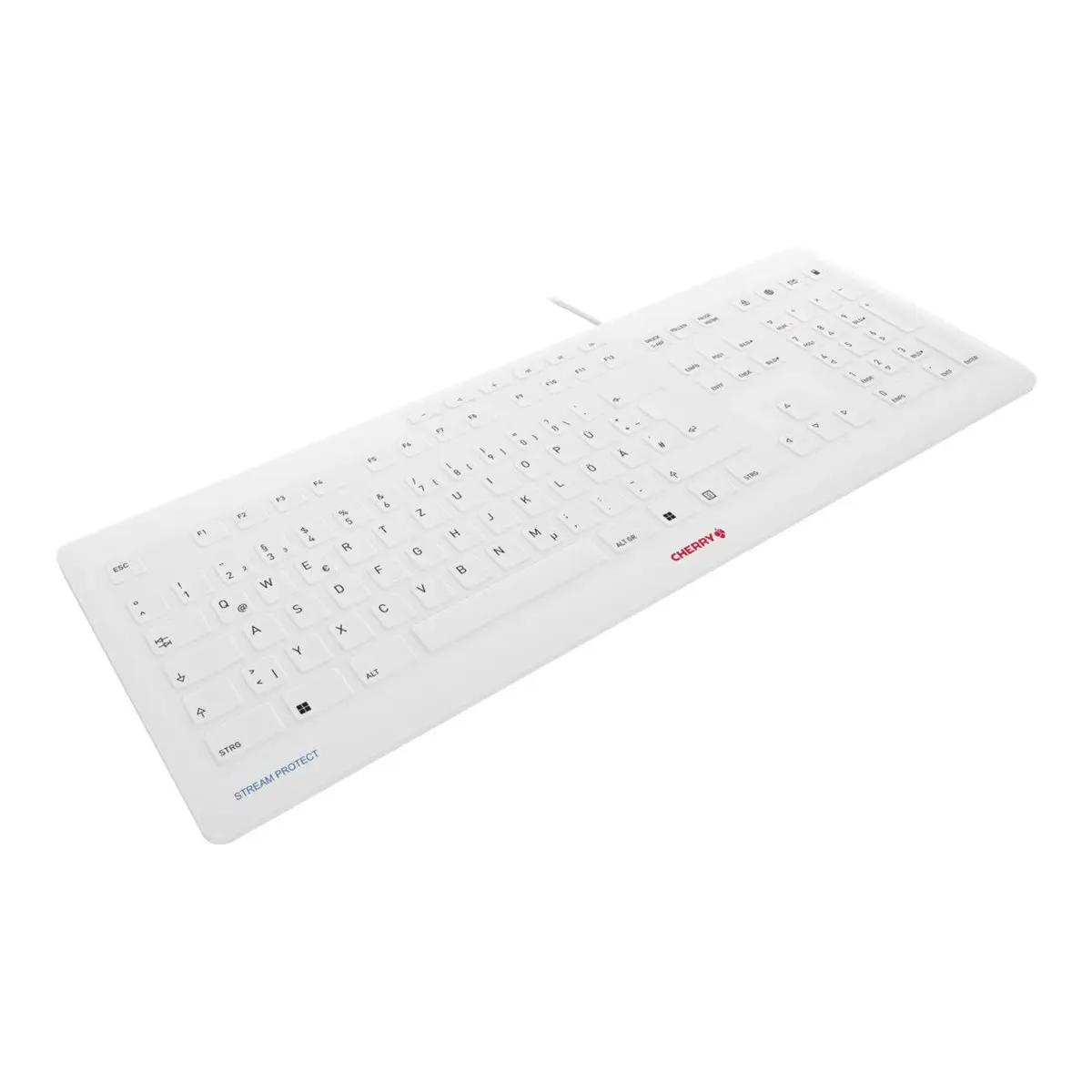 STREAM PROTECT Keyboard USB Layout Deutsch Pale Grey