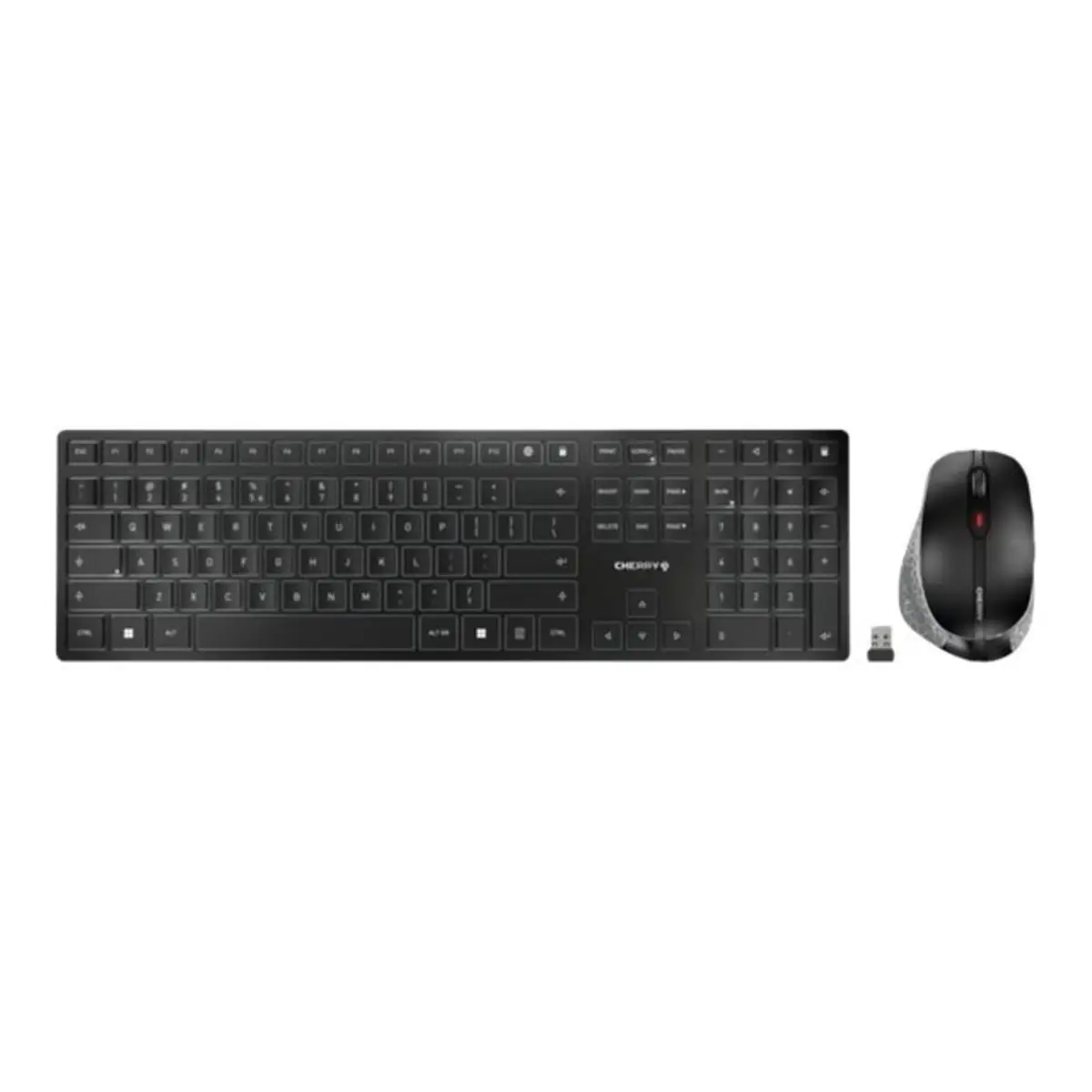 DW 9500 SLIM Wireless Tastatur-/Mouse-Set Layout GB Grau/Schwarz
