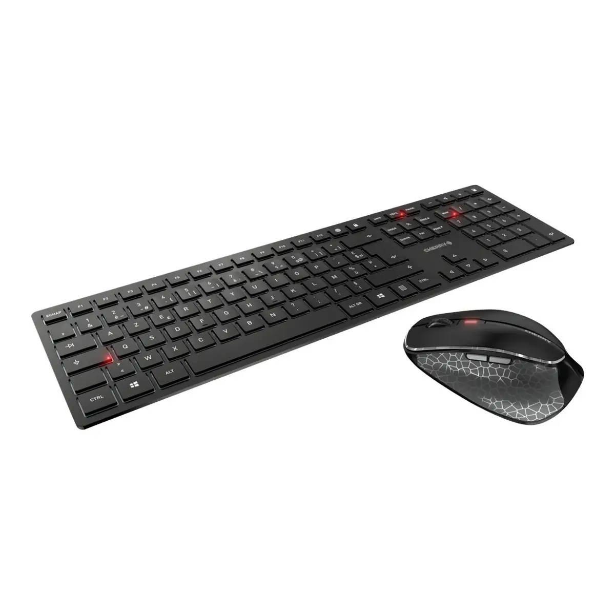 DW 9500 SLIM Wireless Tastatur-/Mouse-Set Layout Französisch Grau/Schwarz