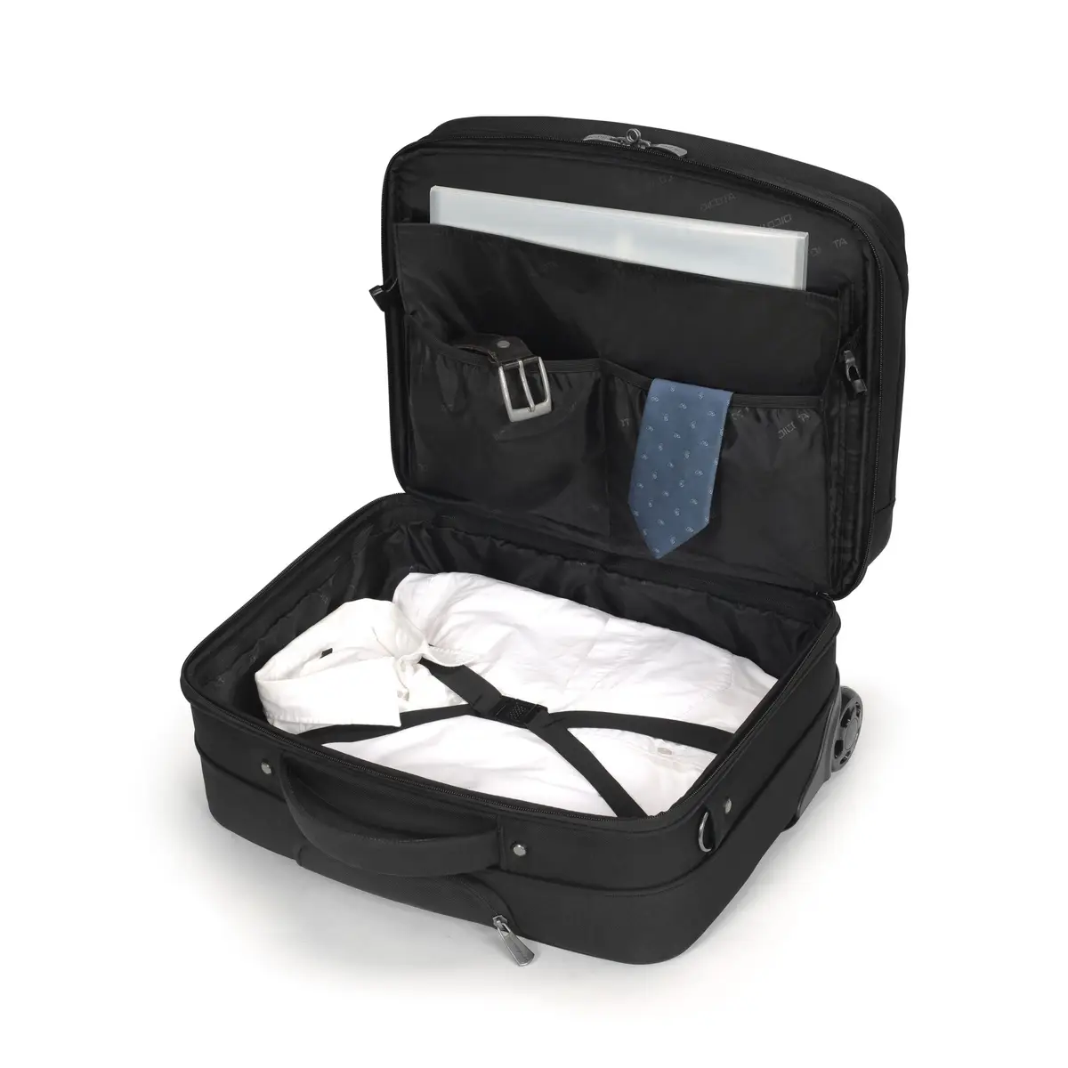 Trolley Koffer, Polyester, 3,55 kg, Schwarz