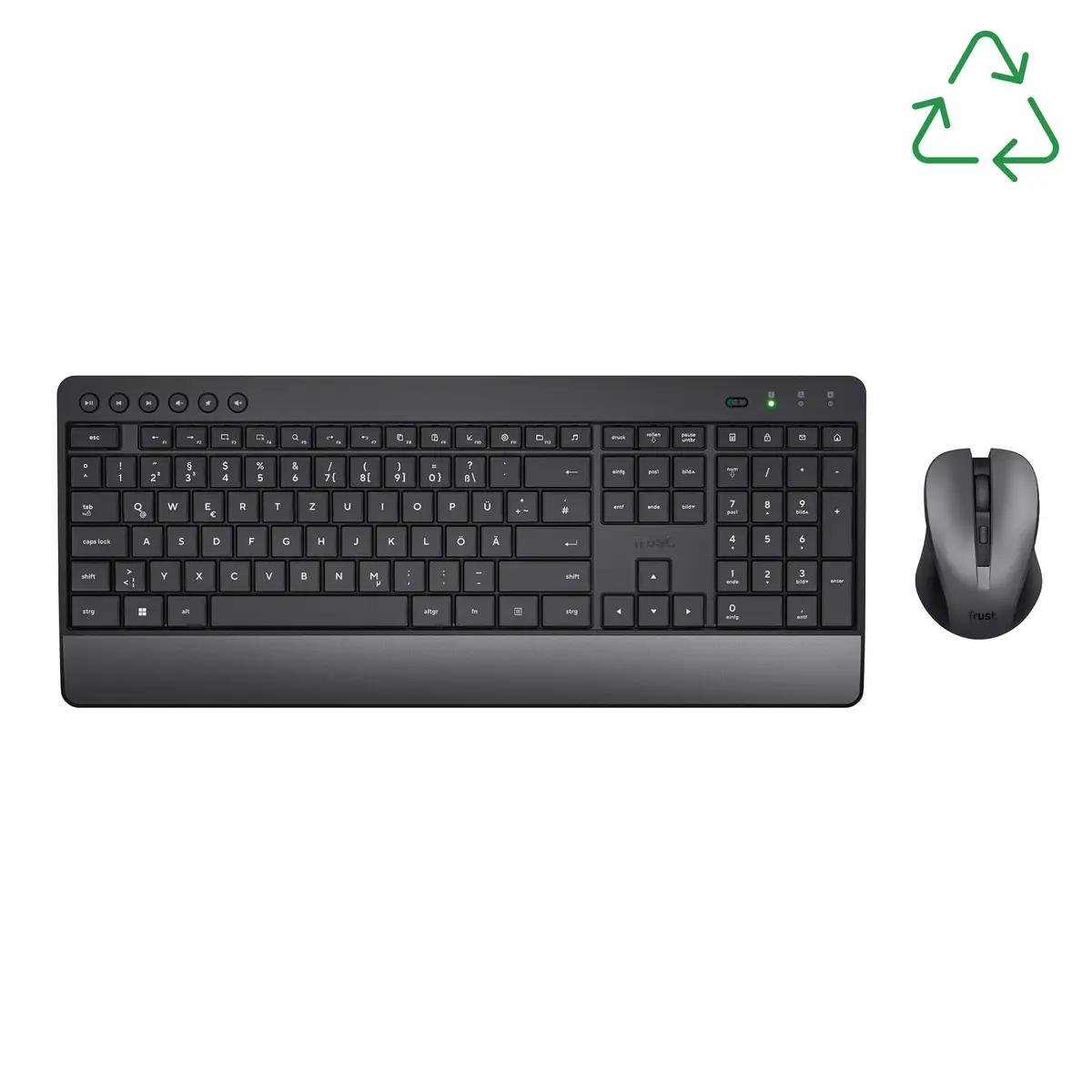 Trezo Comfor Tastatur-und-Maus-Set kabellos