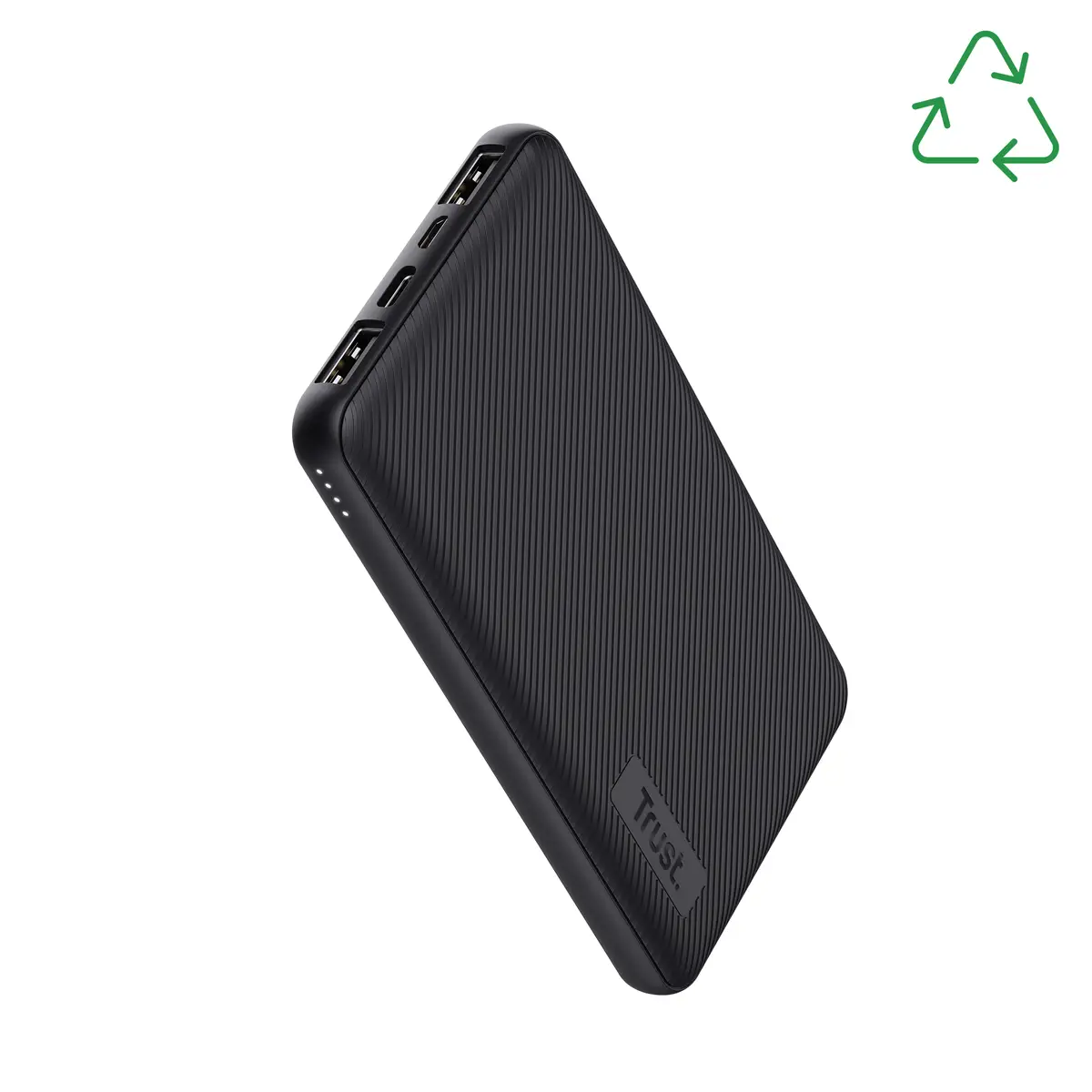 Primo Ultra-thin Powerbank 10000 mAh 37 Wh 15 Watt 3 A Fast Charge (2 x USB, 24 pin USB-C)