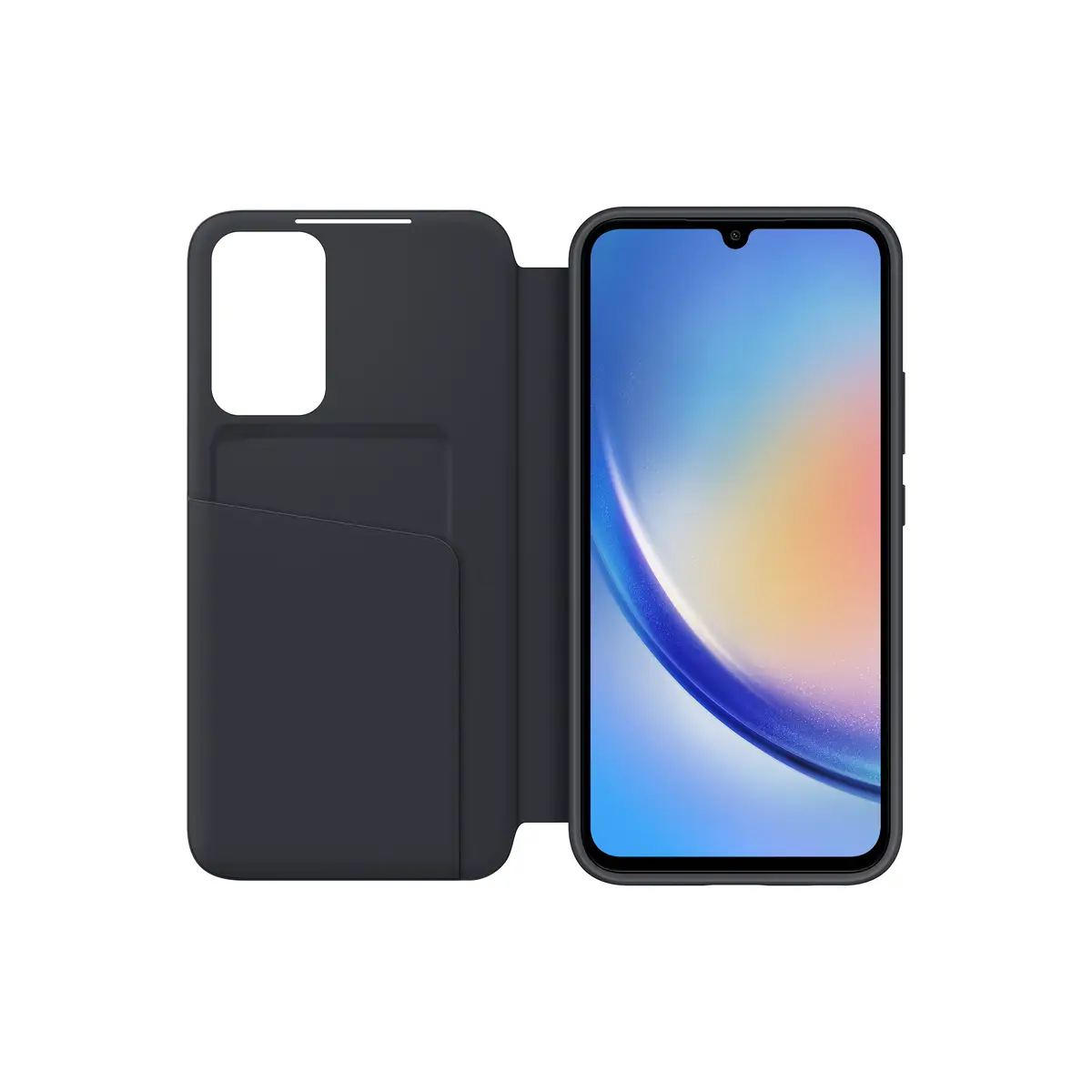 EF-ZA346 Flip-Hülle für Galaxy A34 5G Schwarz