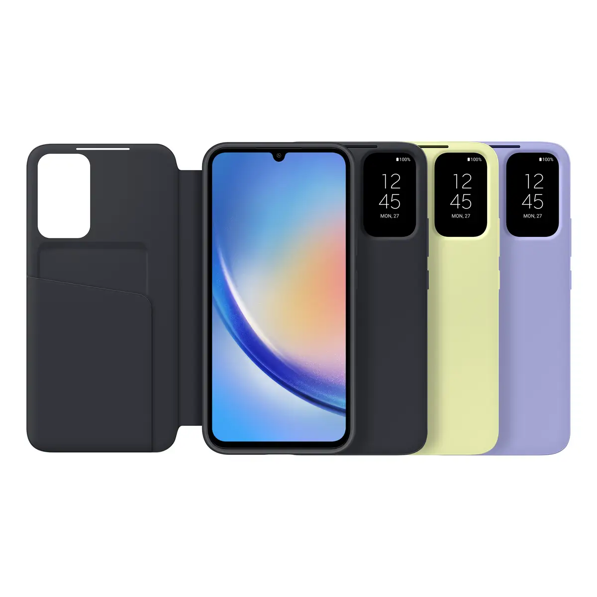 EF-ZA346 Flip-Hülle für Galaxy A34 5G Schwarz