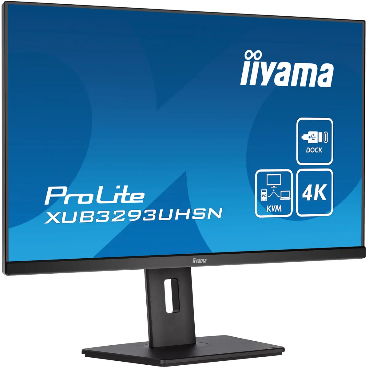 Prolite 31.5" (80 cm) Desktop-Monitor mit IPS-Panel-Technologie, einem KVM-Switch, USB-C-Dock und RJ45 (LAN) Anschluss