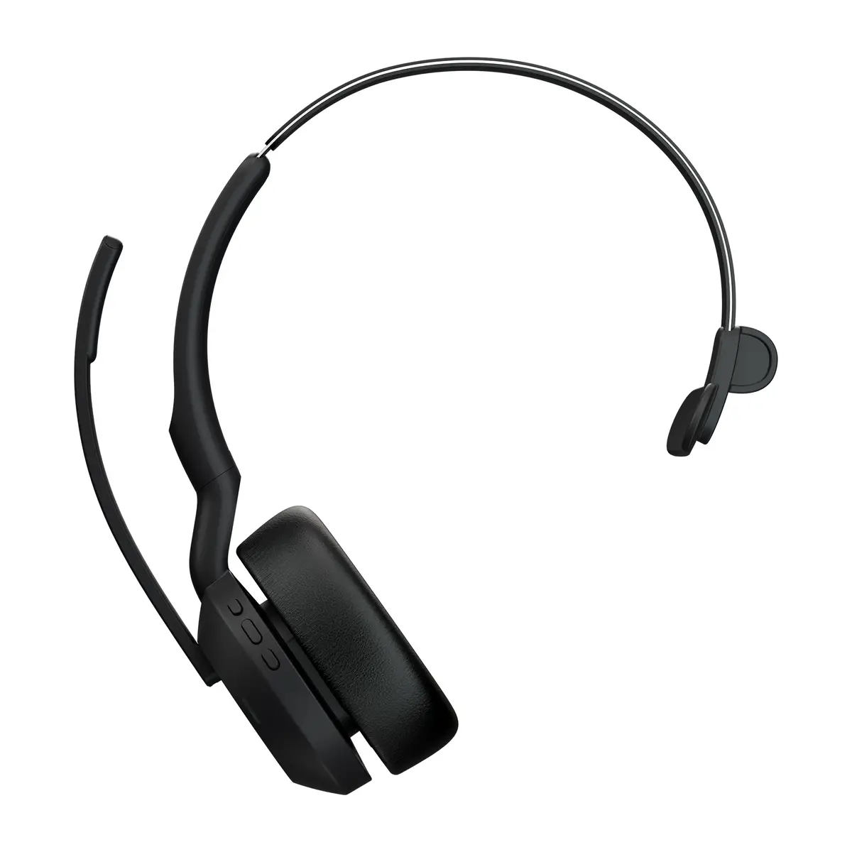 Evolve2 55 MS Mono Headset On-Ear Bluetooth Adapter USB-C via Bluetooth Schwarz