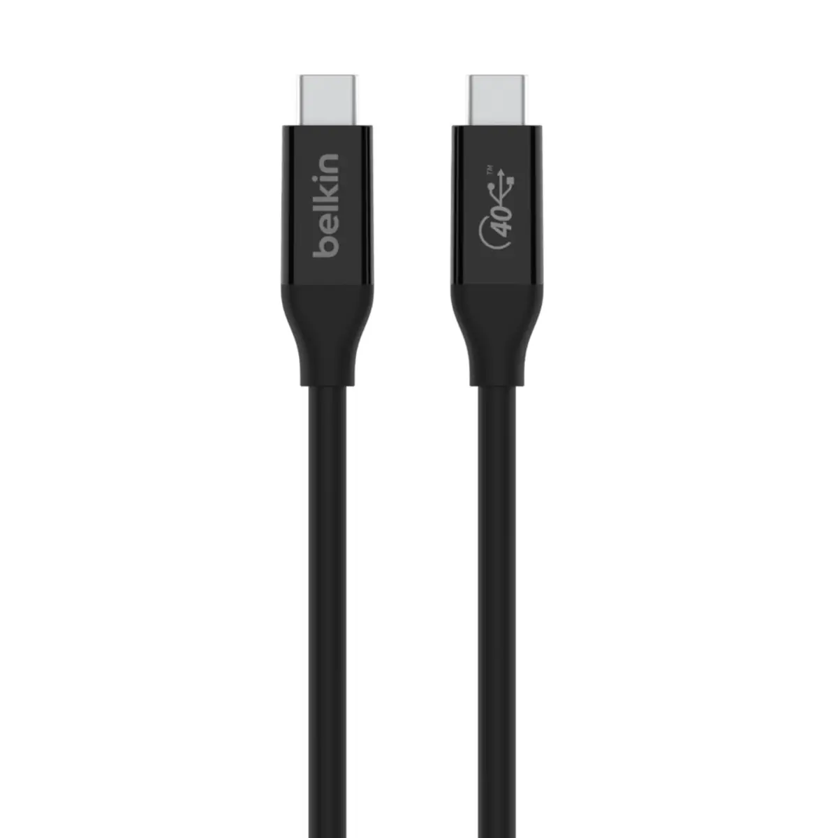 CONNECT USB-Kabel 80cm 24 pin USB-C (M) zu 24 pin USB-C (M) USB 2.0 / USB 3.2 / USB4 / Thunderbolt 3 USB-Stromversorgung (100 W) Schwarz