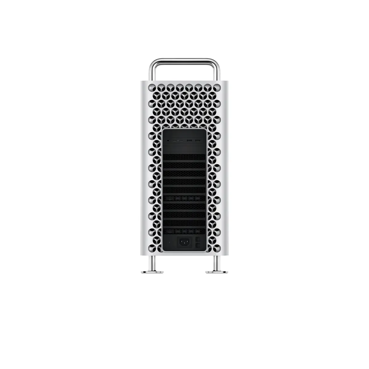 Mac Pro Apple M2 Ultra 24-Core CPU 76-Core GPU Deutsch 192GB RAM 4TB SSD Speicher Edelstahlrahmen mit Standfüßen