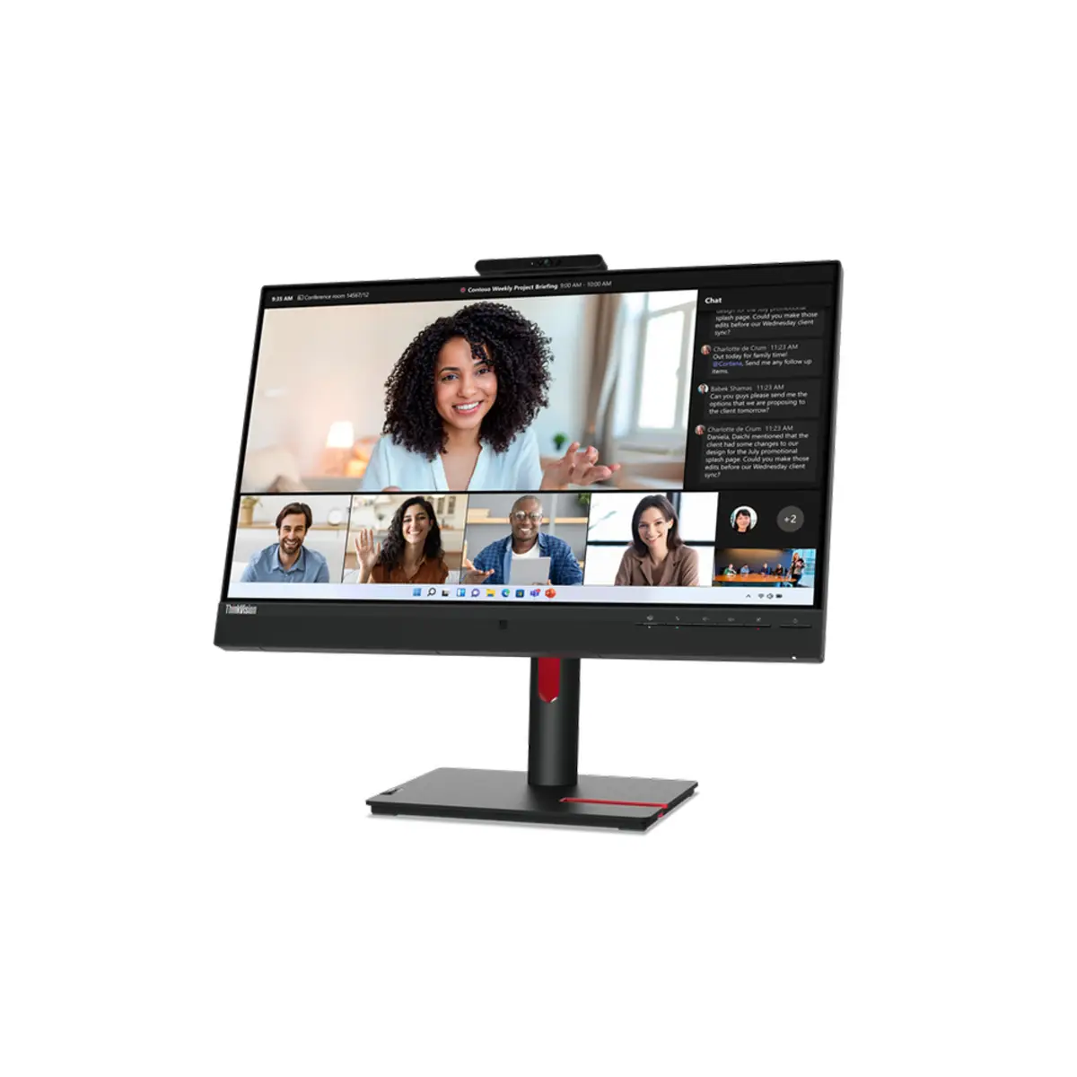 ThinkVision T24mv-30 LED-Monitor 61 cm (24") 1920 x 1080 Full HD (1080p) 250 cd/m² 1000:1 4 ms