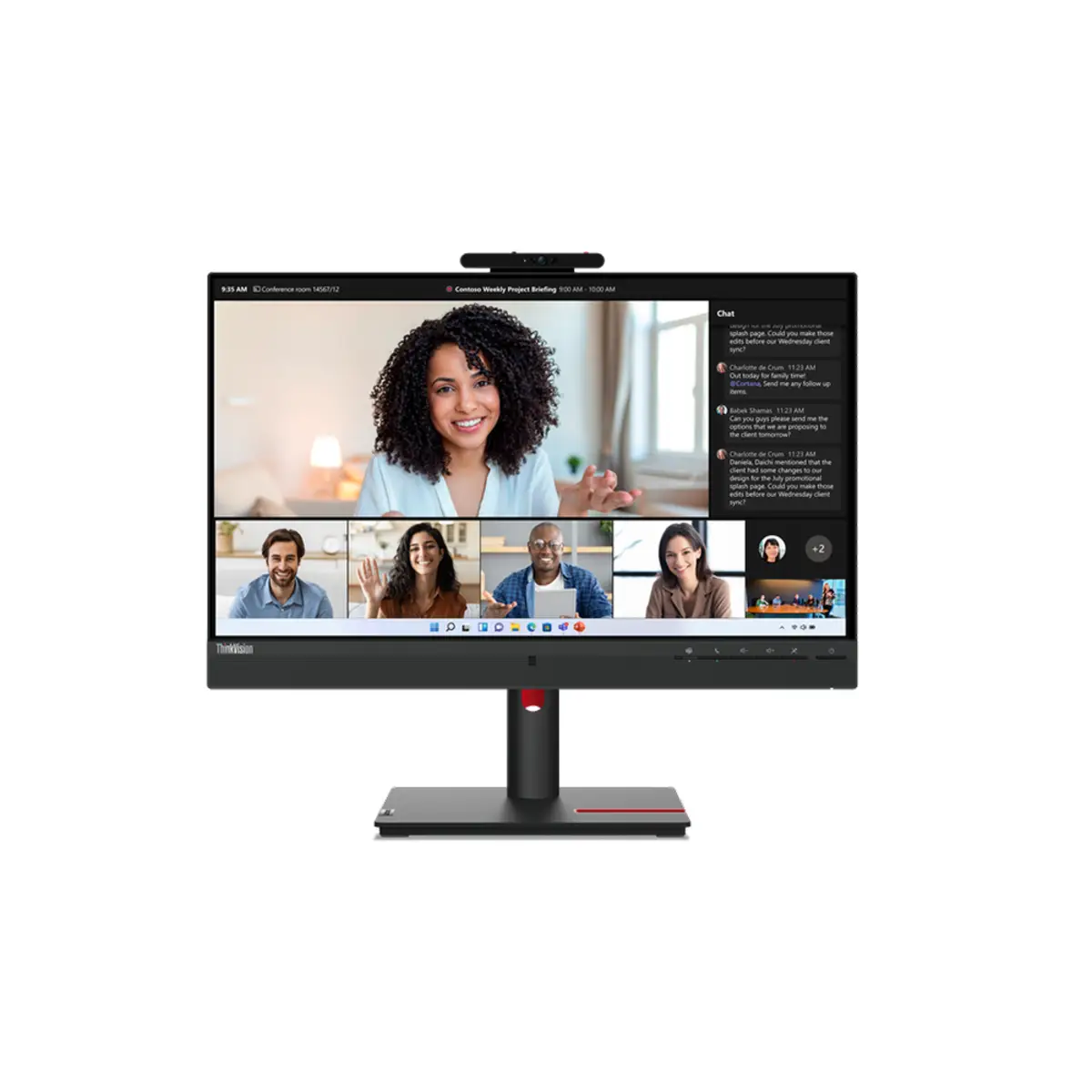 ThinkVision T24mv-30 LED-Monitor 61 cm (24") 1920 x 1080 Full HD (1080p) 250 cd/m² 1000:1 4 ms