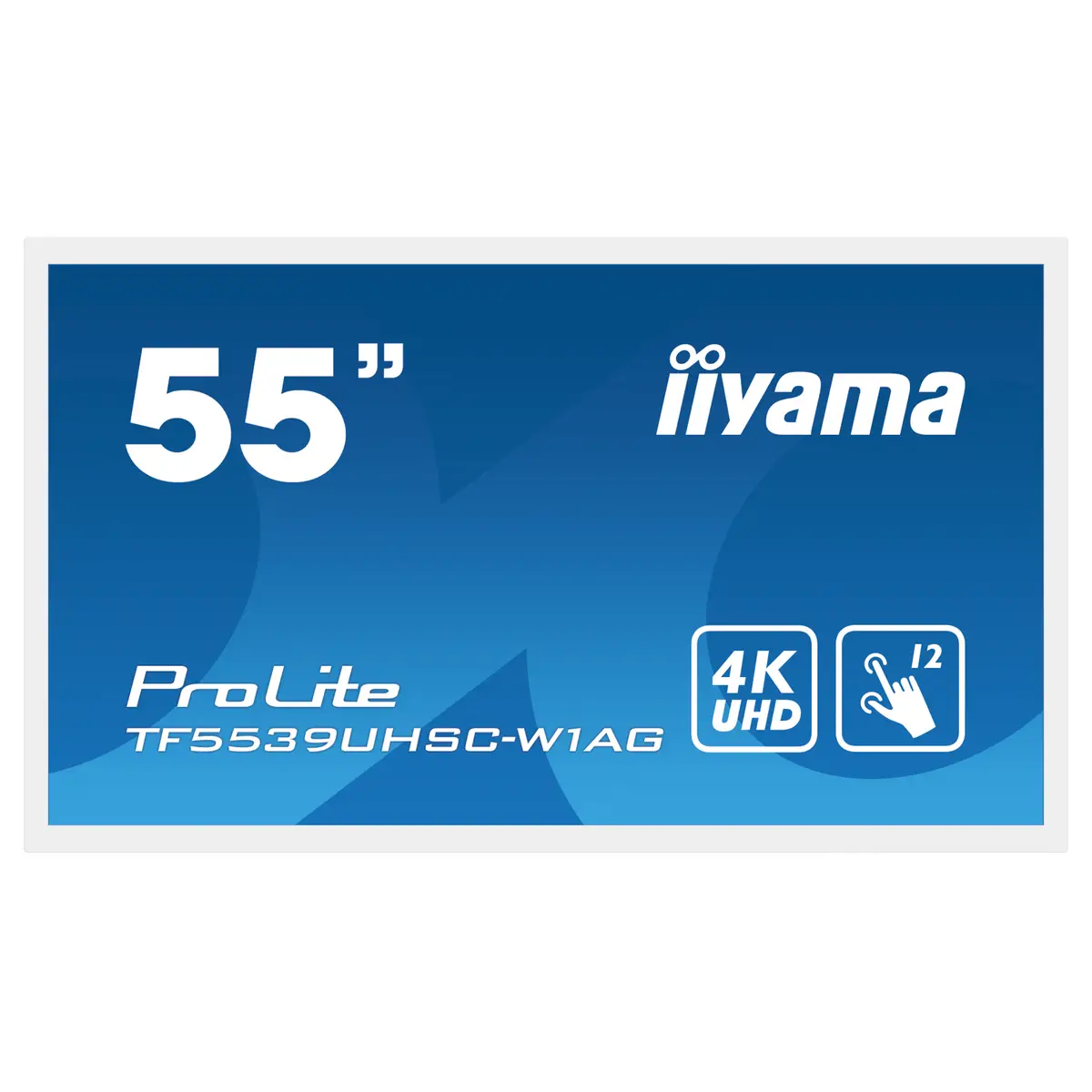 ProLite TF5539UHSC-W1AG. Bildschirmdiagonale: 139,7 cm (55"), Display-Auflösung: 3840 x 2160 Pixel, HD-Typ: 4K Ultra HD, Bildschirmtechnologie: LED, Reaktionszeit: 8 ms, Natives Seitenverhältnis: 16:9, B