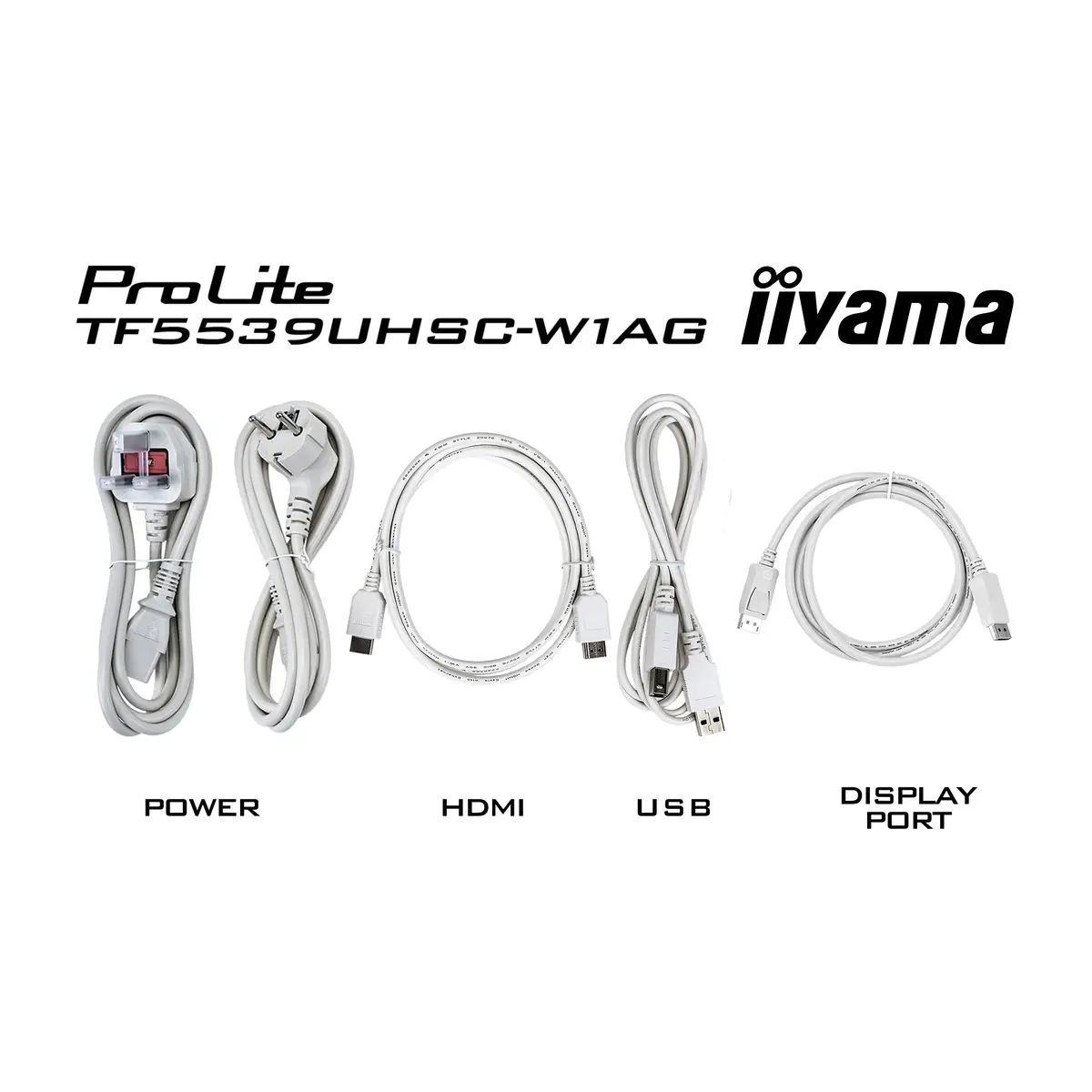 ProLite TF5539UHSC-W1AG. Bildschirmdiagonale: 139,7 cm (55"), Display-Auflösung: 3840 x 2160 Pixel, HD-Typ: 4K Ultra HD, Bildschirmtechnologie: LED, Reaktionszeit: 8 ms, Natives Seitenverhältnis: 16:9, B