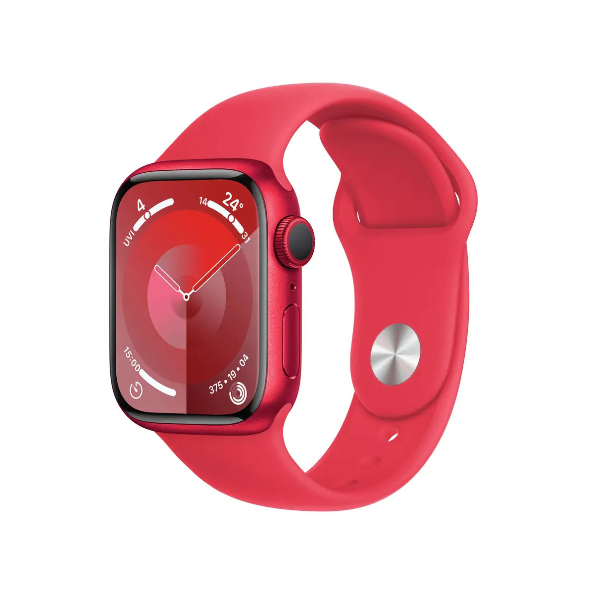 Watch S9 Aluminium Cellular 45mm Rot (Sportarmband rot) M/L