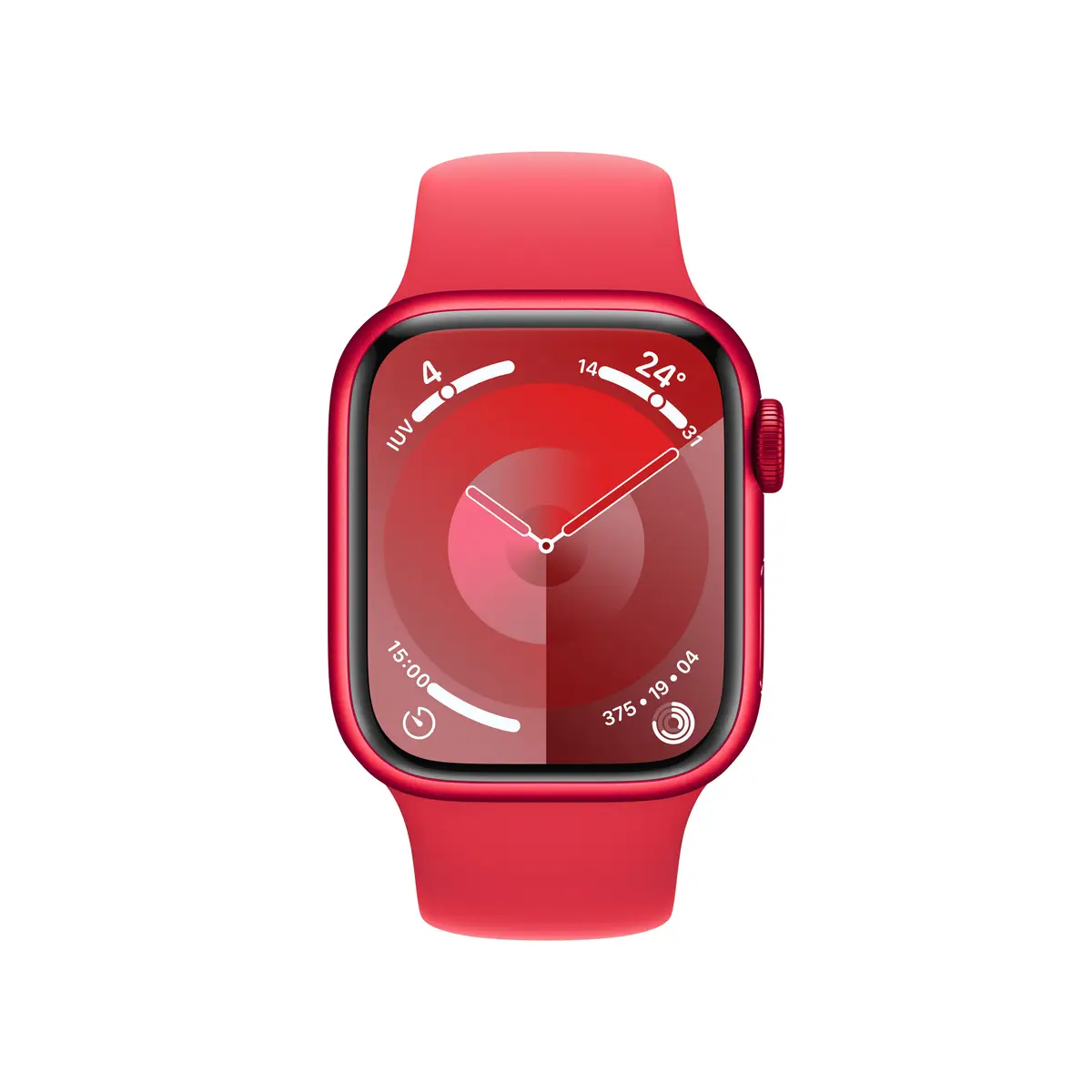 Watch S9 Aluminium Cellular 41mm Rot (Sportarmband rot) M/L