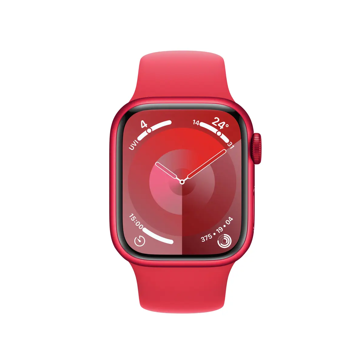 Watch S9 Aluminium 45mm Rot (Sportarmband rot) M/L