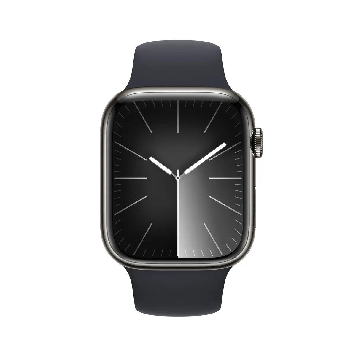 Watch S9 Edelstahl Cellular 45mm Graphit (Sportarmband mitternacht) M/L