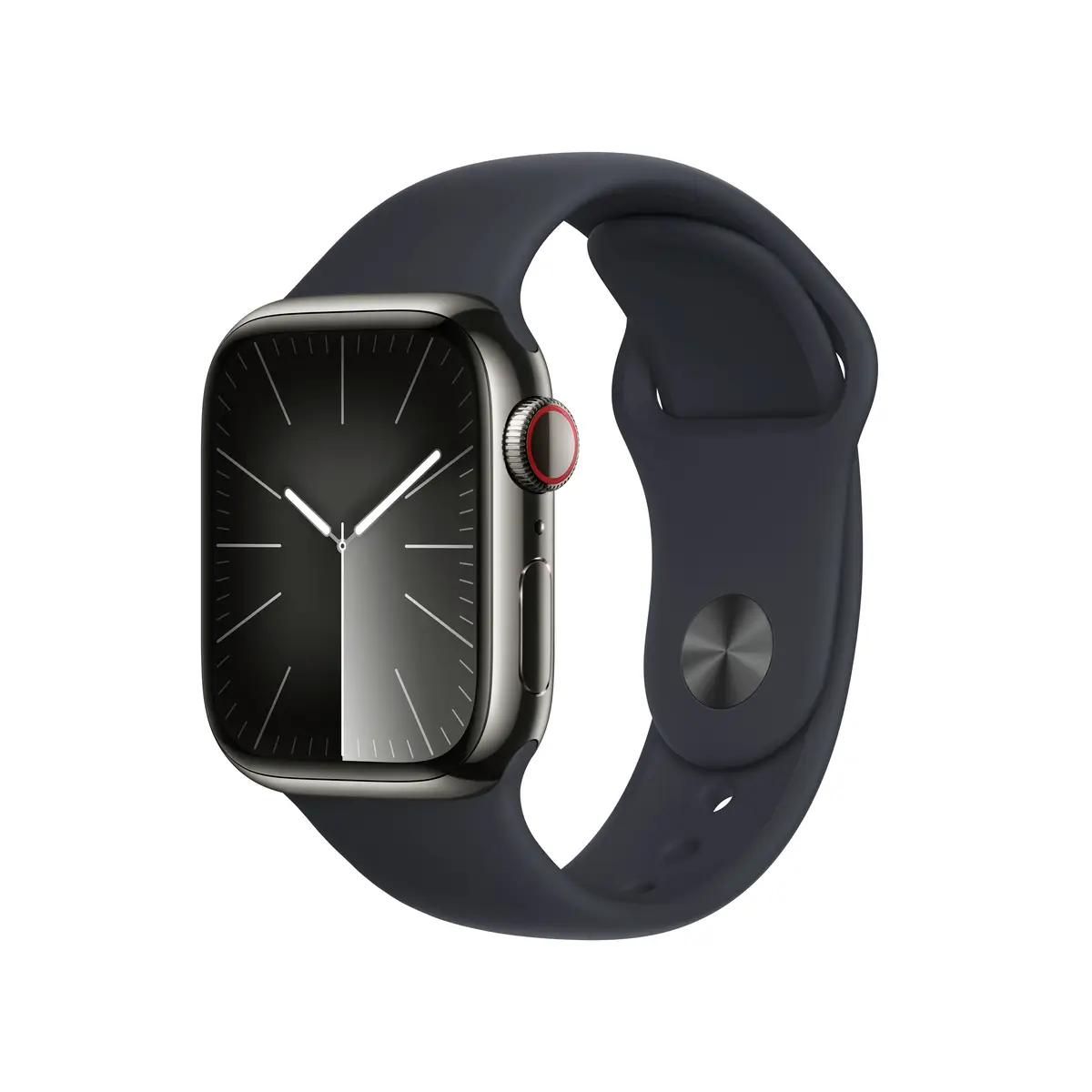 Watch S9 Edelstahl Cellular 45mm Graphit (Sportarmband mitternacht) S/M