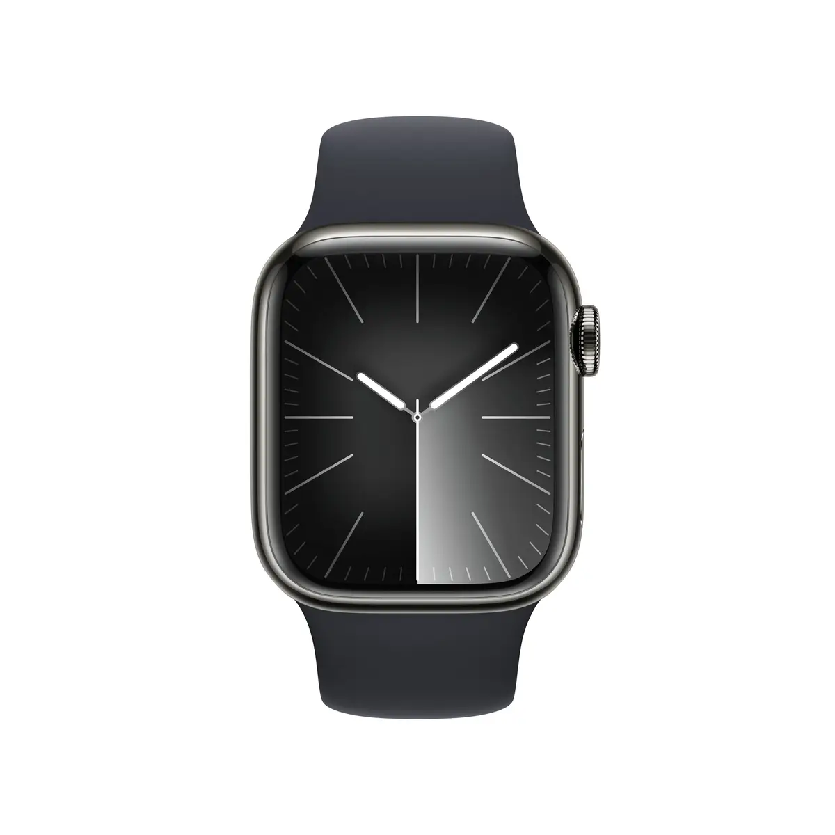 Watch S9 Edelstahl Cellular 45mm Graphit (Sportarmband mitternacht) S/M
