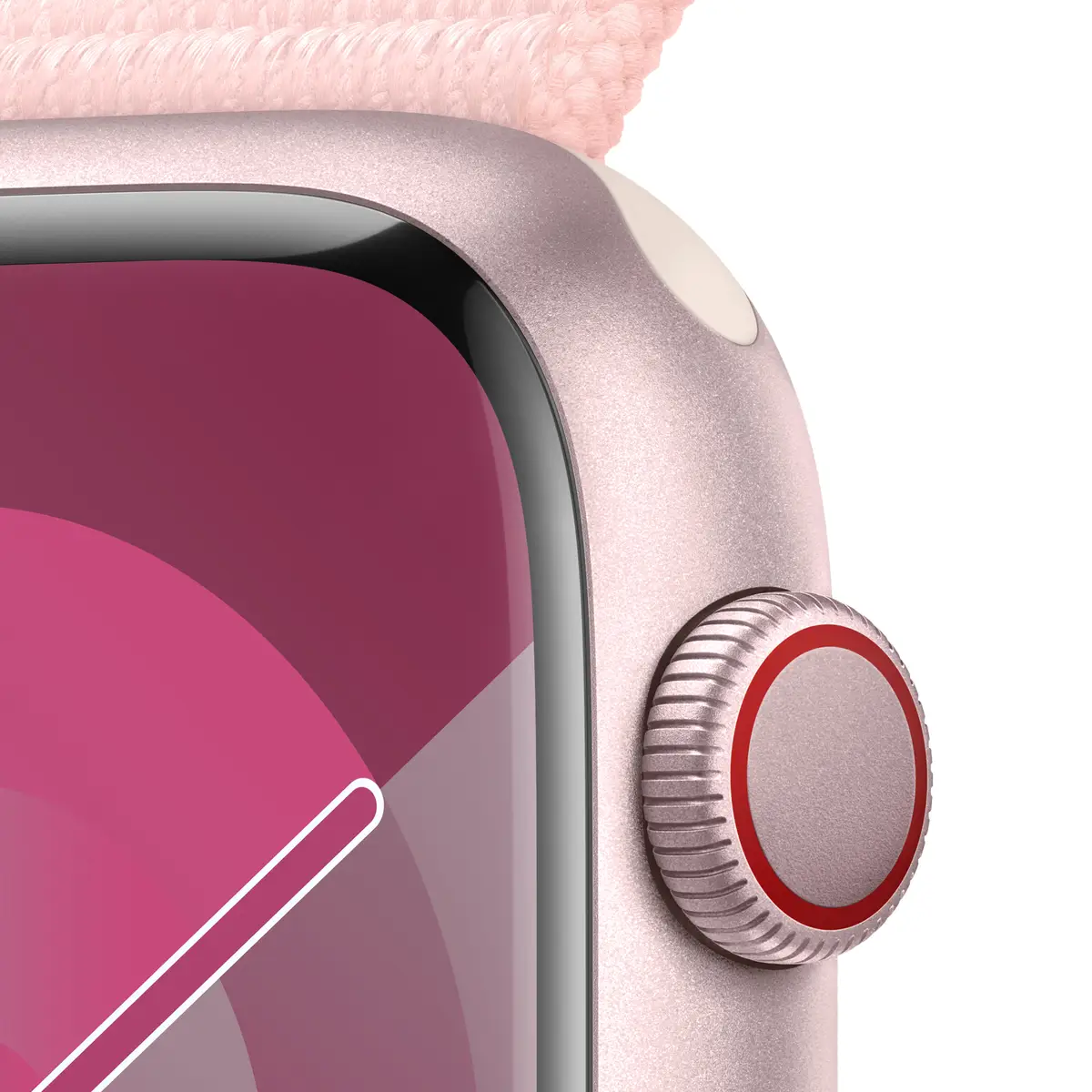 Watch S9 Aluminium Cellular 45mm Rose (Sport Loop hellrosa)