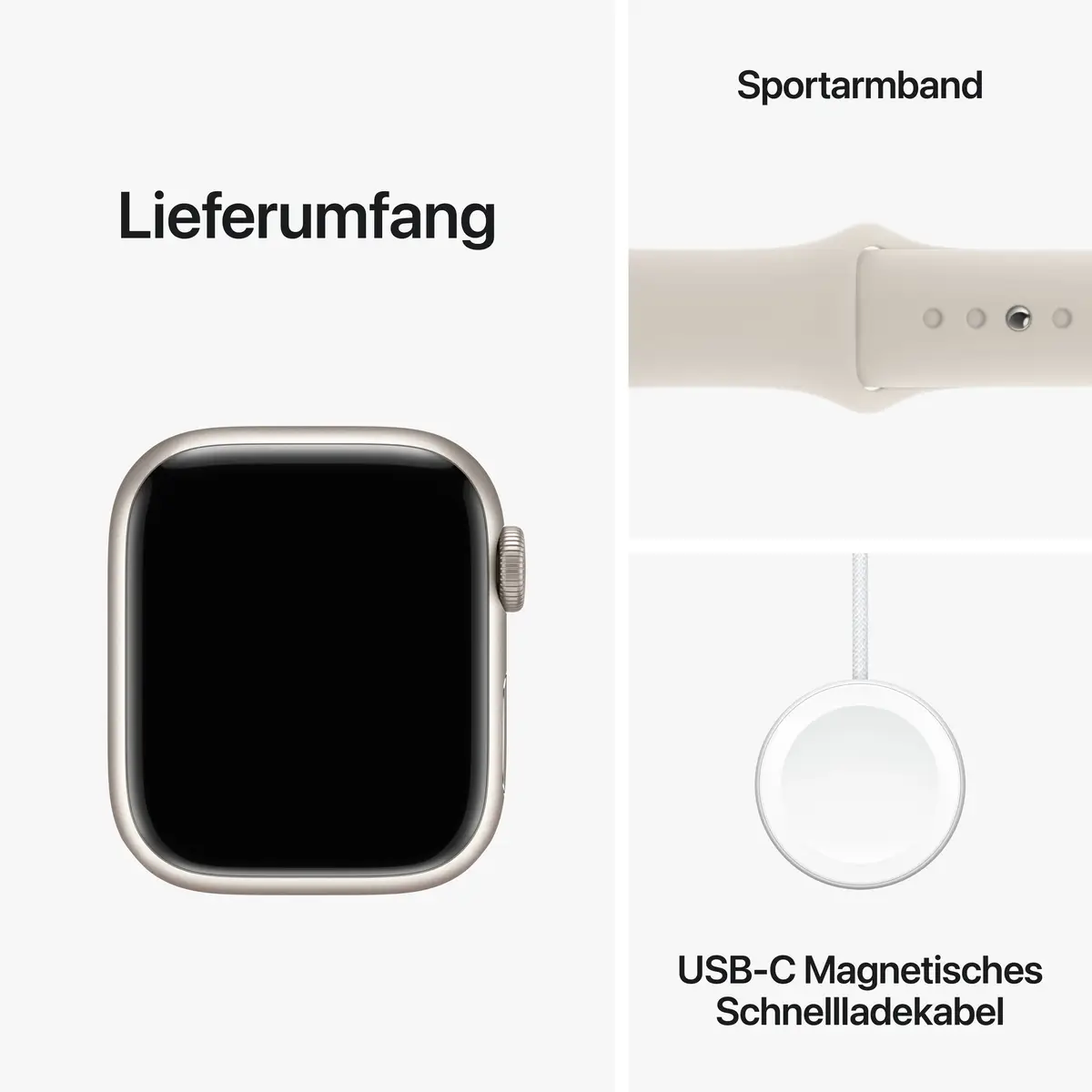 Watch S9 Aluminium Cellular 45mm Polarstern (Sportarmband polarstern) M/L
