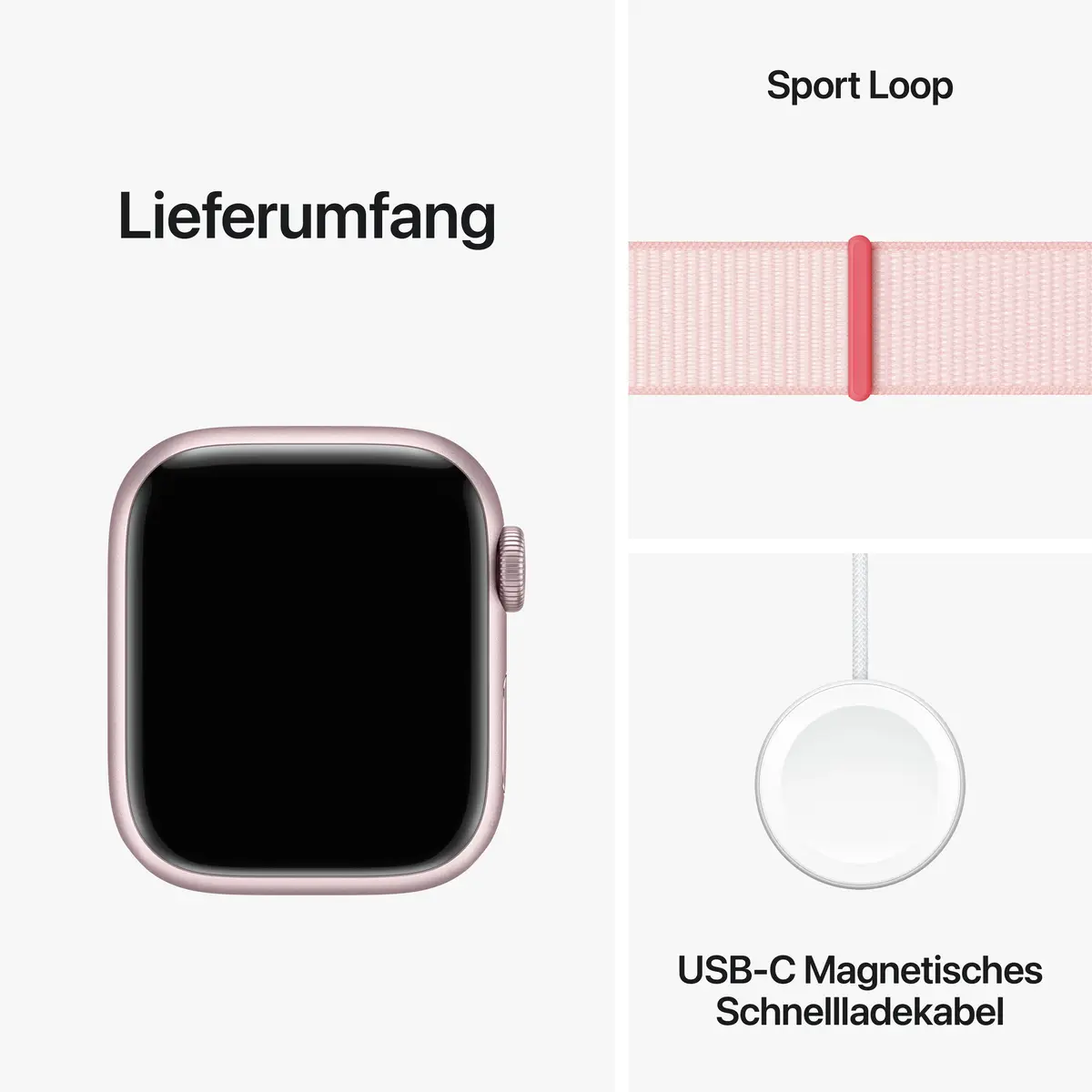 Watch S9 Aluminium Cellular 41mm Rose (Sport Loop hellrosa)