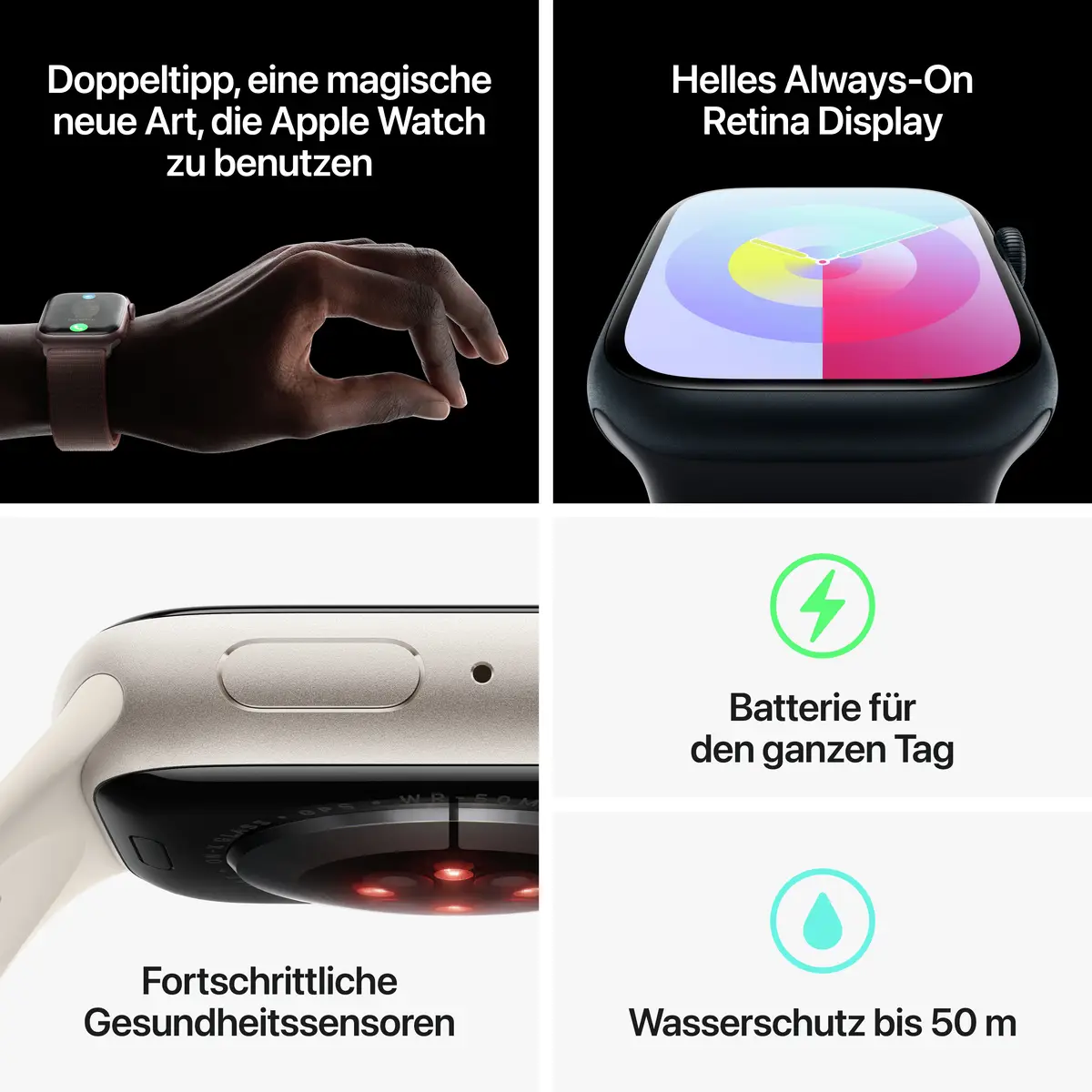 Watch S9 Aluminium Cellular 41mm Mitternacht (Sport Loop mitternacht)