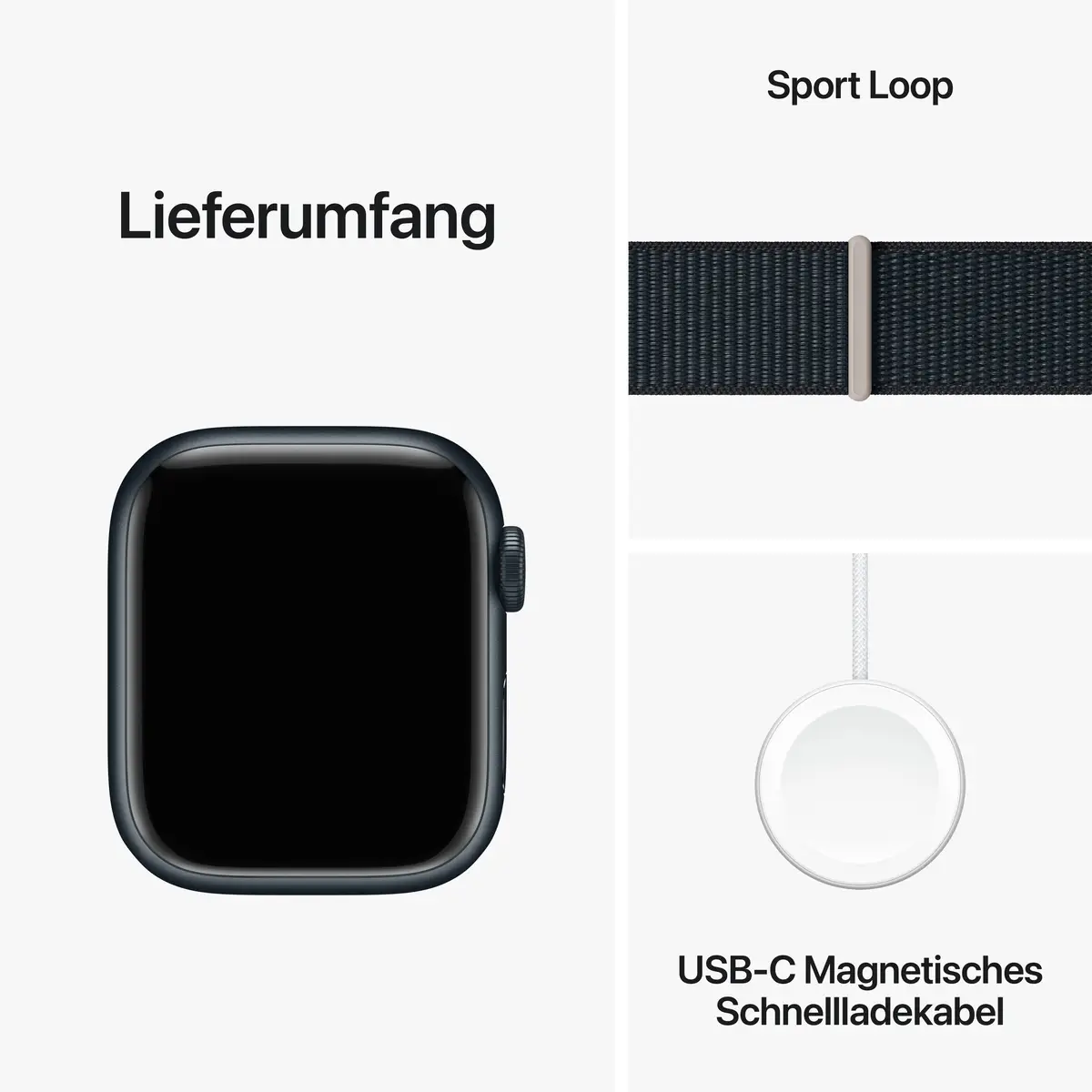 Watch S9 Aluminium Cellular 41mm Mitternacht (Sport Loop mitternacht)