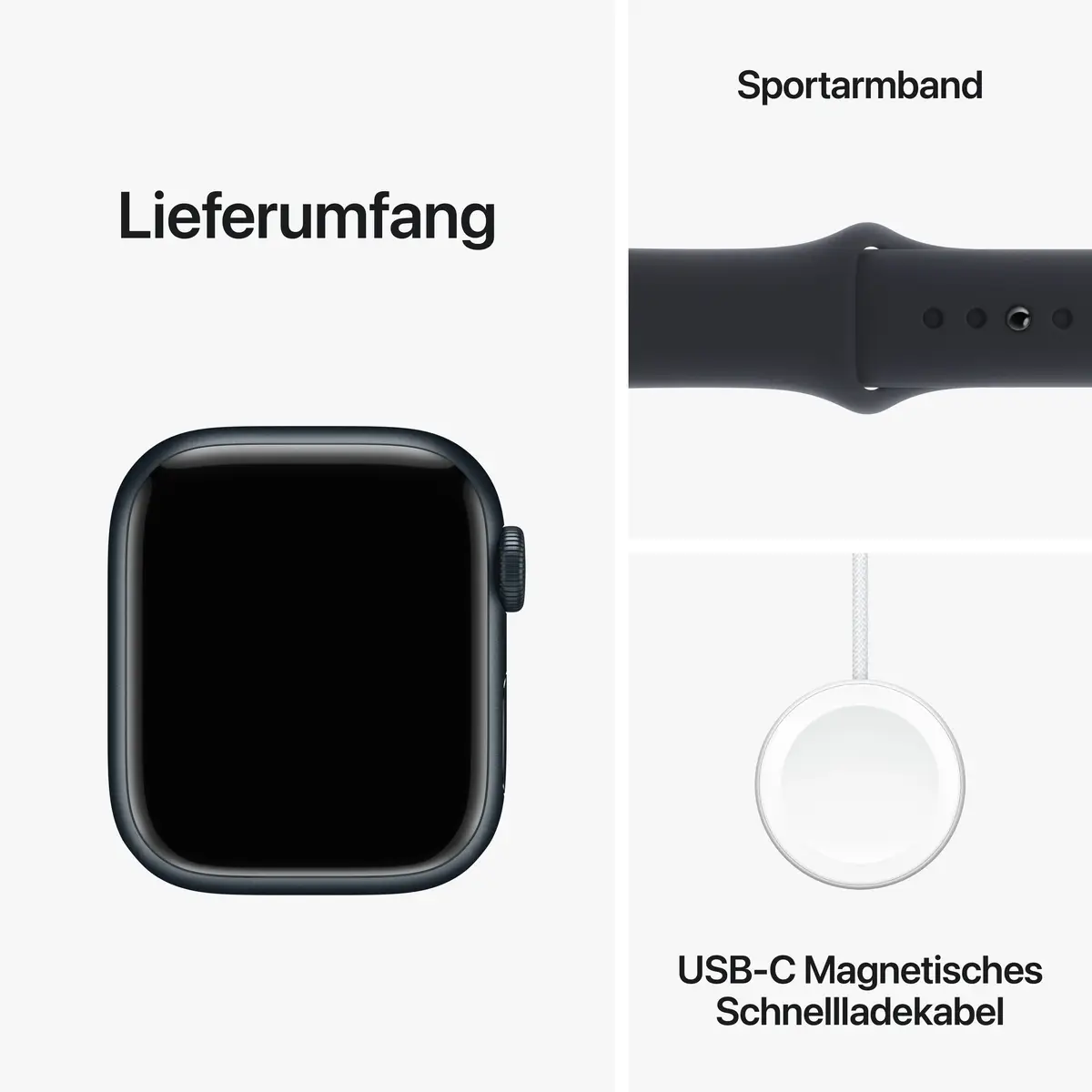 Watch S9 Aluminium Cellular 41mm Mitternacht (Sportarmband mitternacht) M/L
