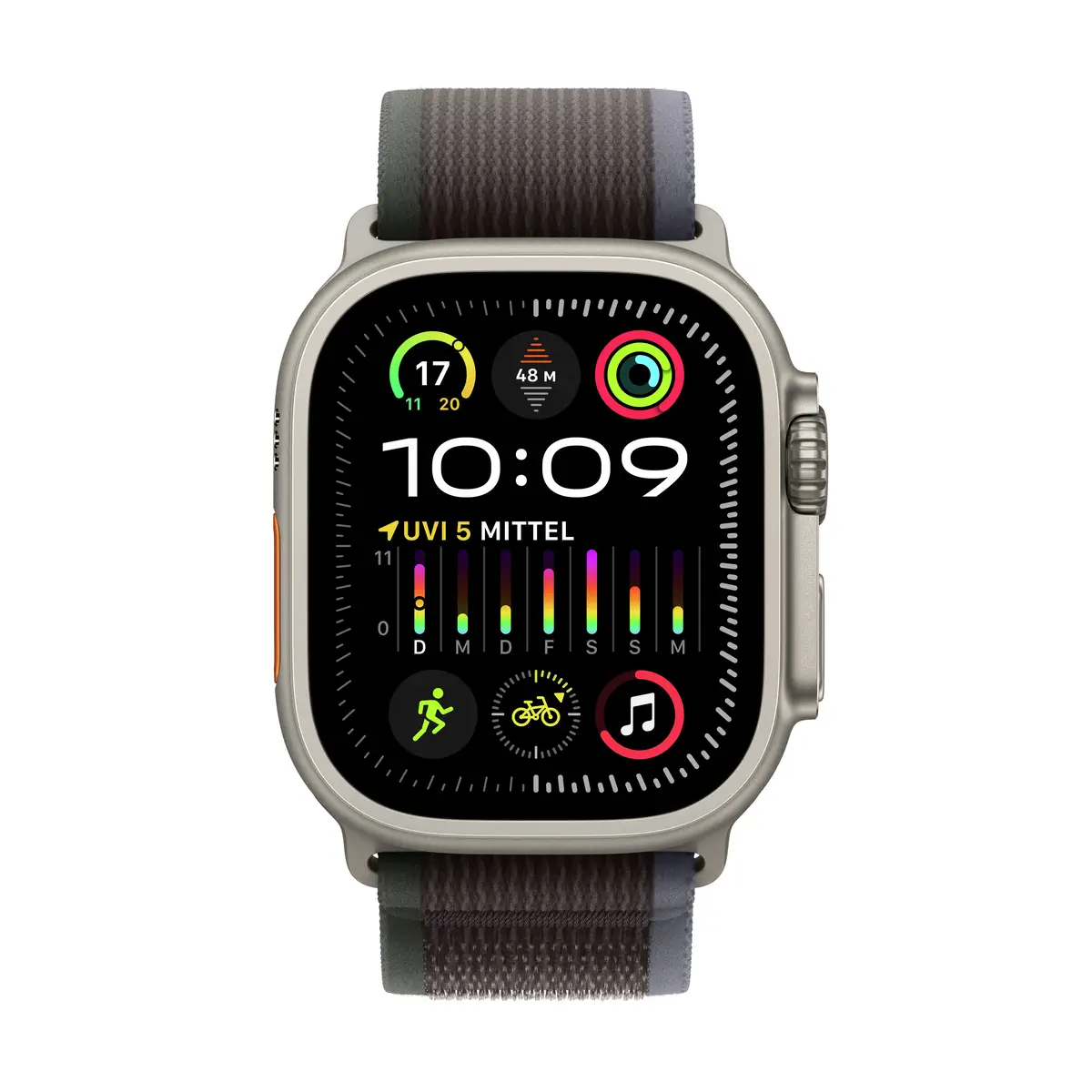 Watch Ultra 2 Titanium Cellular 49mm (Trail Loop blau/schwarz) S/M