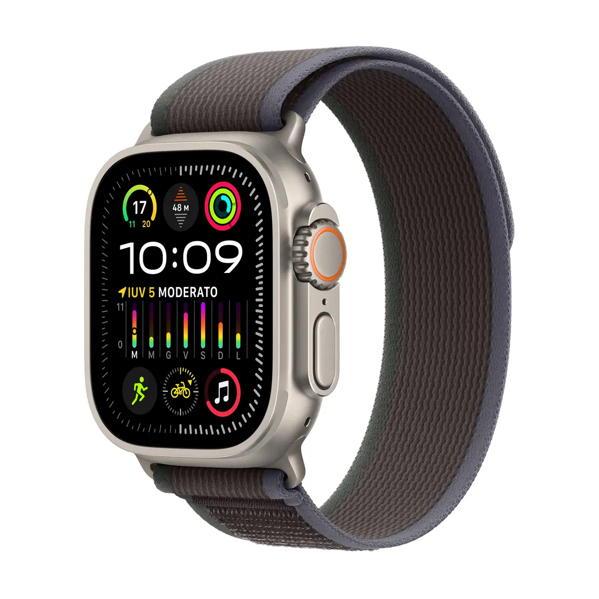 Watch Ultra 2 Titanium Cellular 49mm (Trail Loop blau/schwarz) S/M