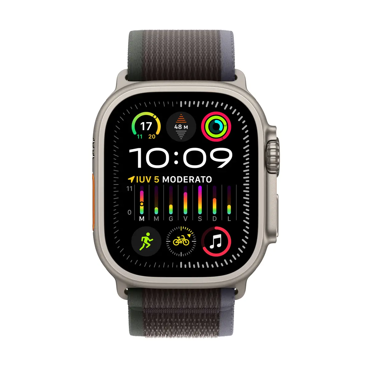 Watch Ultra 2 Titanium Cellular 49mm (Trail Loop blau/schwarz) S/M