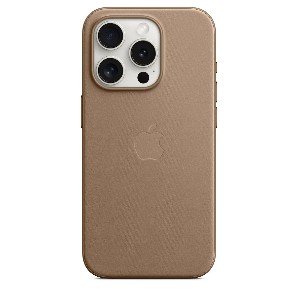 Feingewebe Case iPhone 15 Pro mit MagSafe taupe