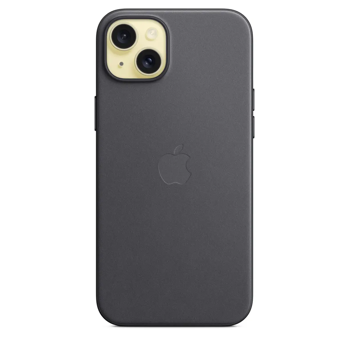 Feingewebe Case iPhone 15 Plus mit MagSafe schwarz