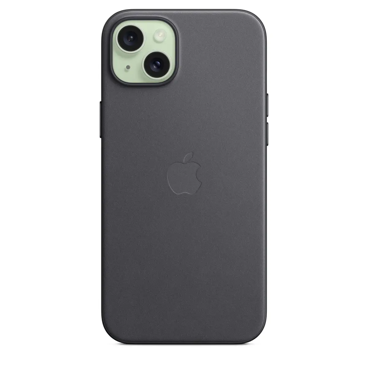 Feingewebe Case iPhone 15 Plus mit MagSafe schwarz