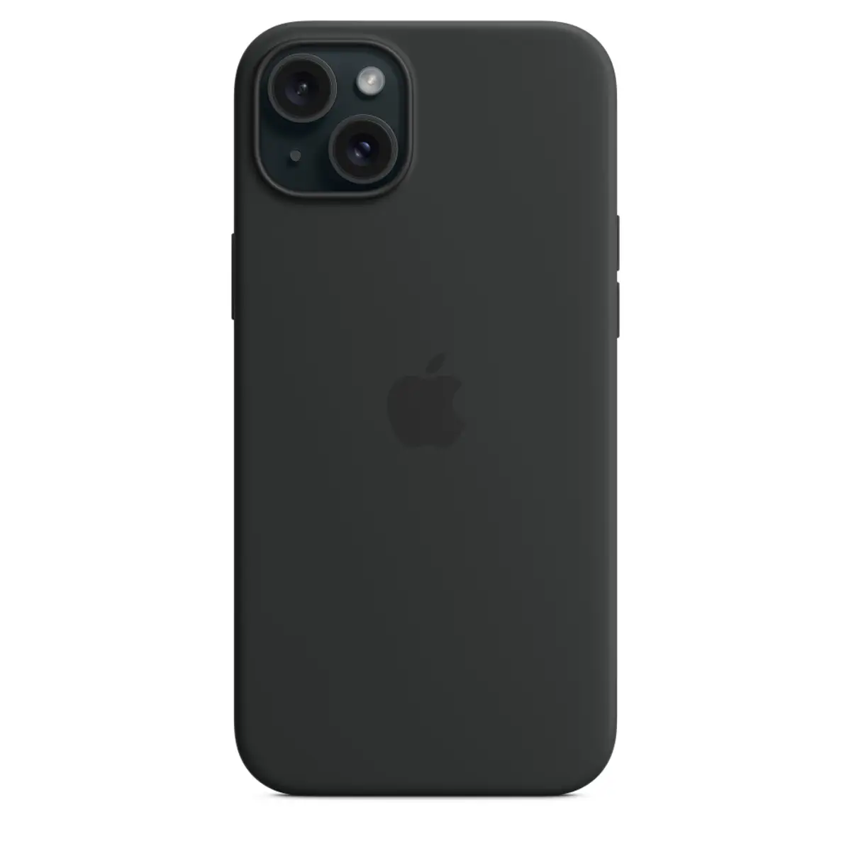 Silikon Case iPhone 15 Plus mit MagSafe schwarz