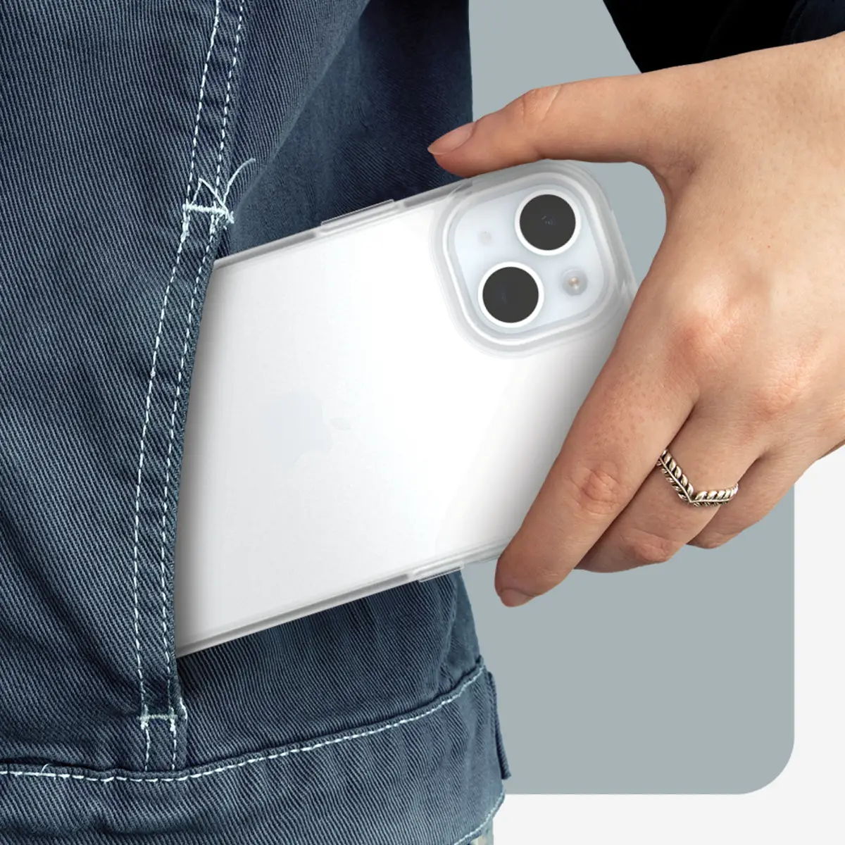 React Schutzhülle für Apple iPhone 15 Plus/14 Plus Klar