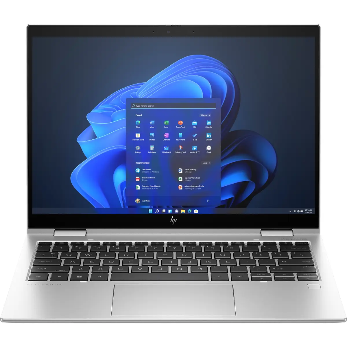 EliteBook x360 830 G10 Notebook Intel Core i5 1335U 1,3GHz 16GB DDr5 RAM 512GB SSD M.2 33,8cm (13") 1920x1200 Pixel Sound onboard Intel Iris Xe Grafikkarte LTE Windows 11 Professional