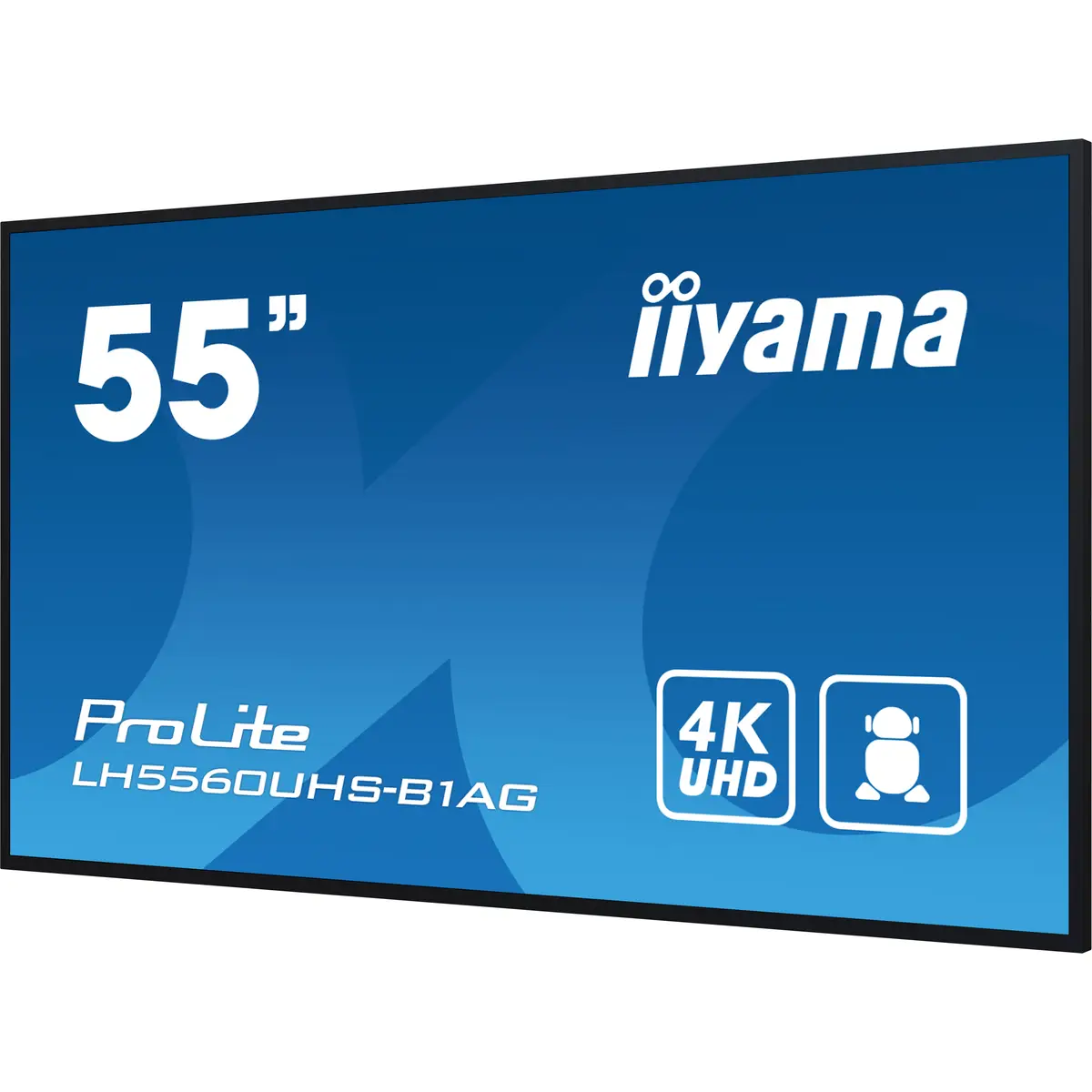 ProLite LH5560UHS-B1AG 139 cm 54,6"LCD-Display mit LED-Hintergrundbeleuchtung Digital Signage mit mit SoC Mediaplayer 4K UHD (2160p) 3840x2160 Pixel 16:9 500cd/m² 4000:1 6,5ms Edge-Beleuchtung Schwarz ma