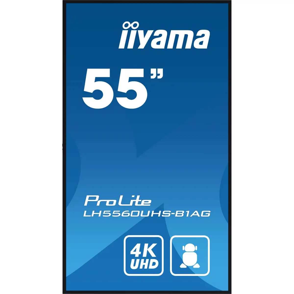 ProLite LH5560UHS-B1AG 139 cm 54,6"LCD-Display mit LED-Hintergrundbeleuchtung Digital Signage mit mit SoC Mediaplayer 4K UHD (2160p) 3840x2160 Pixel 16:9 500cd/m² 4000:1 6,5ms Edge-Beleuchtung Schwarz ma
