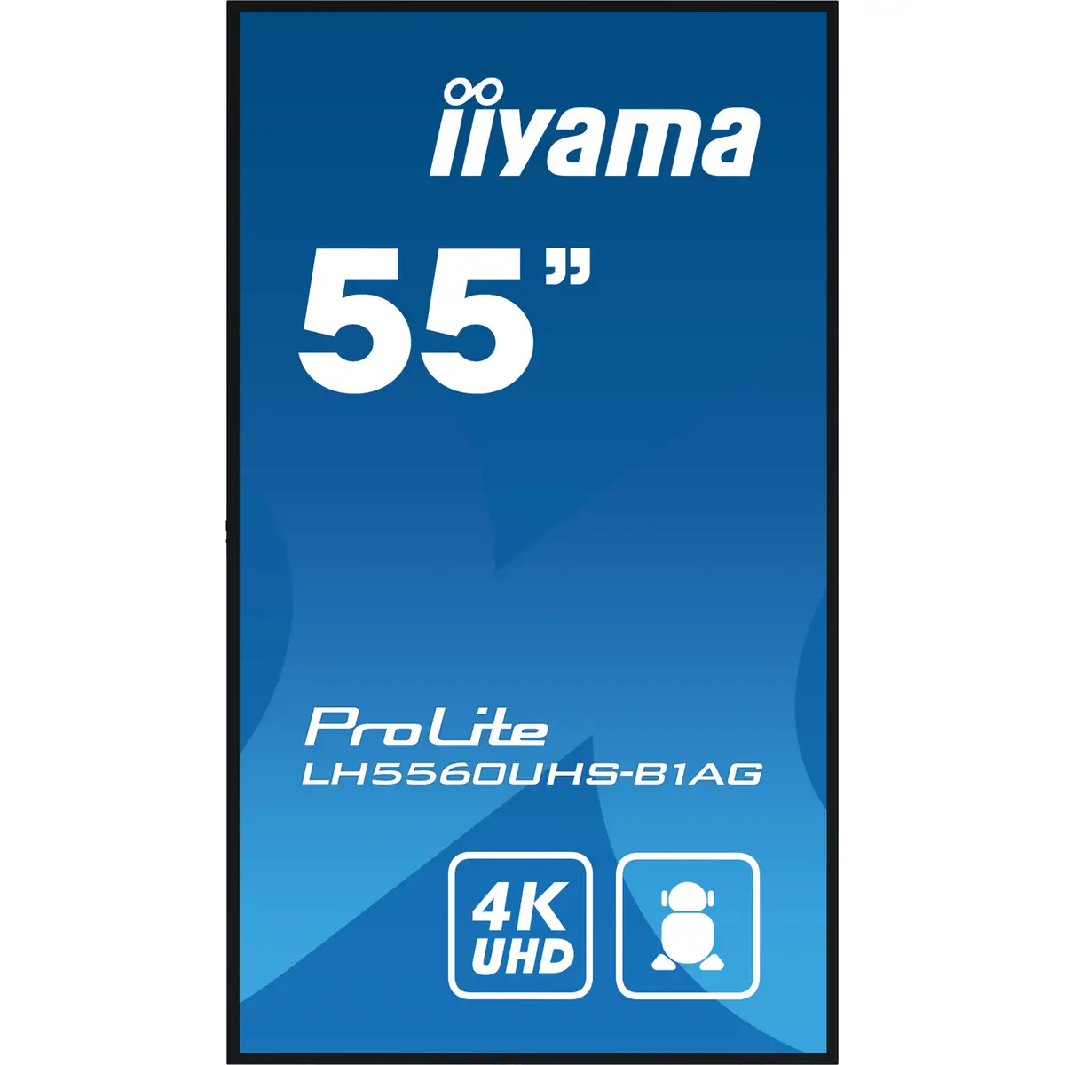 ProLite LH5560UHS-B1AG 139 cm 54,6"LCD-Display mit LED-Hintergrundbeleuchtung Digital Signage mit mit SoC Mediaplayer 4K UHD (2160p) 3840x2160 Pixel 16:9 500cd/m² 4000:1 6,5ms Edge-Beleuchtung Schwarz ma