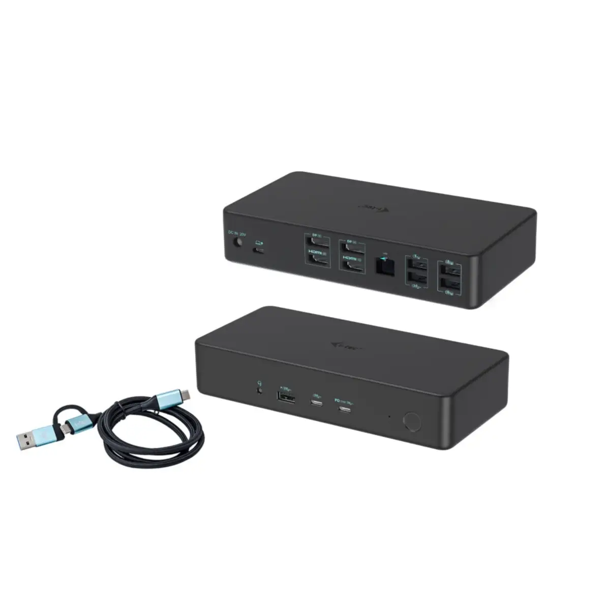 I-TEC USB 3.0 USB-C Thunderbolt 3 Professional Dual 4K Display Docking Station Generation 2 + Power Delivery 100W