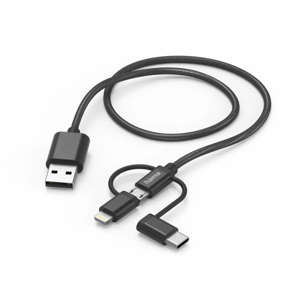 00201536 USB Kabel 1,5 m USB 2.0 USB A USB C Schwarz