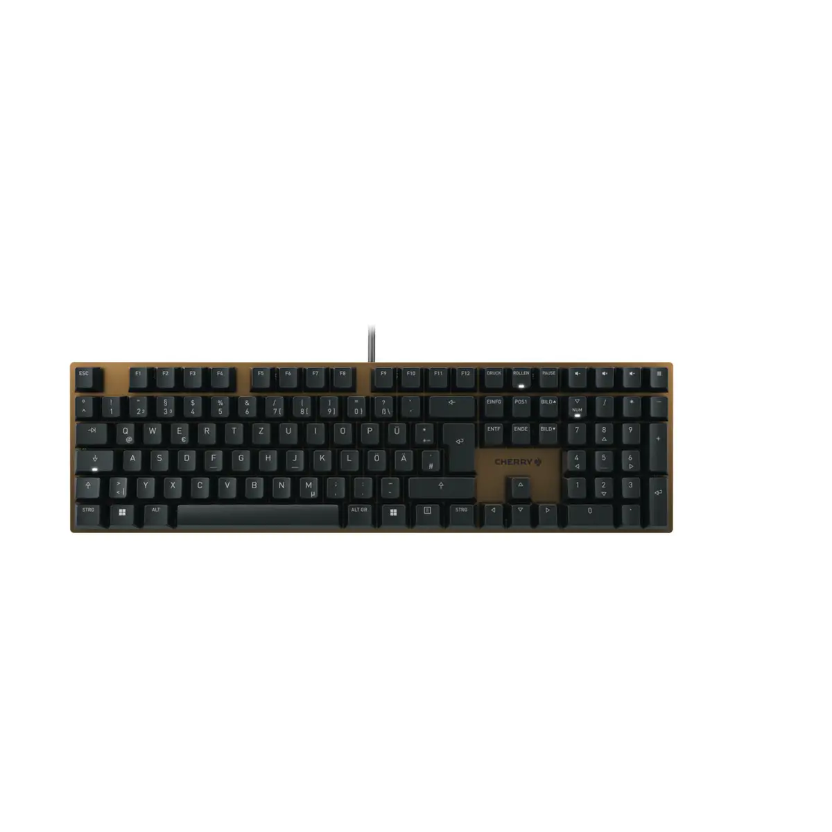 KC 200 MX Tastatur USB Schwarz/Bronze Switch MX2A Braun Layout Deutsch